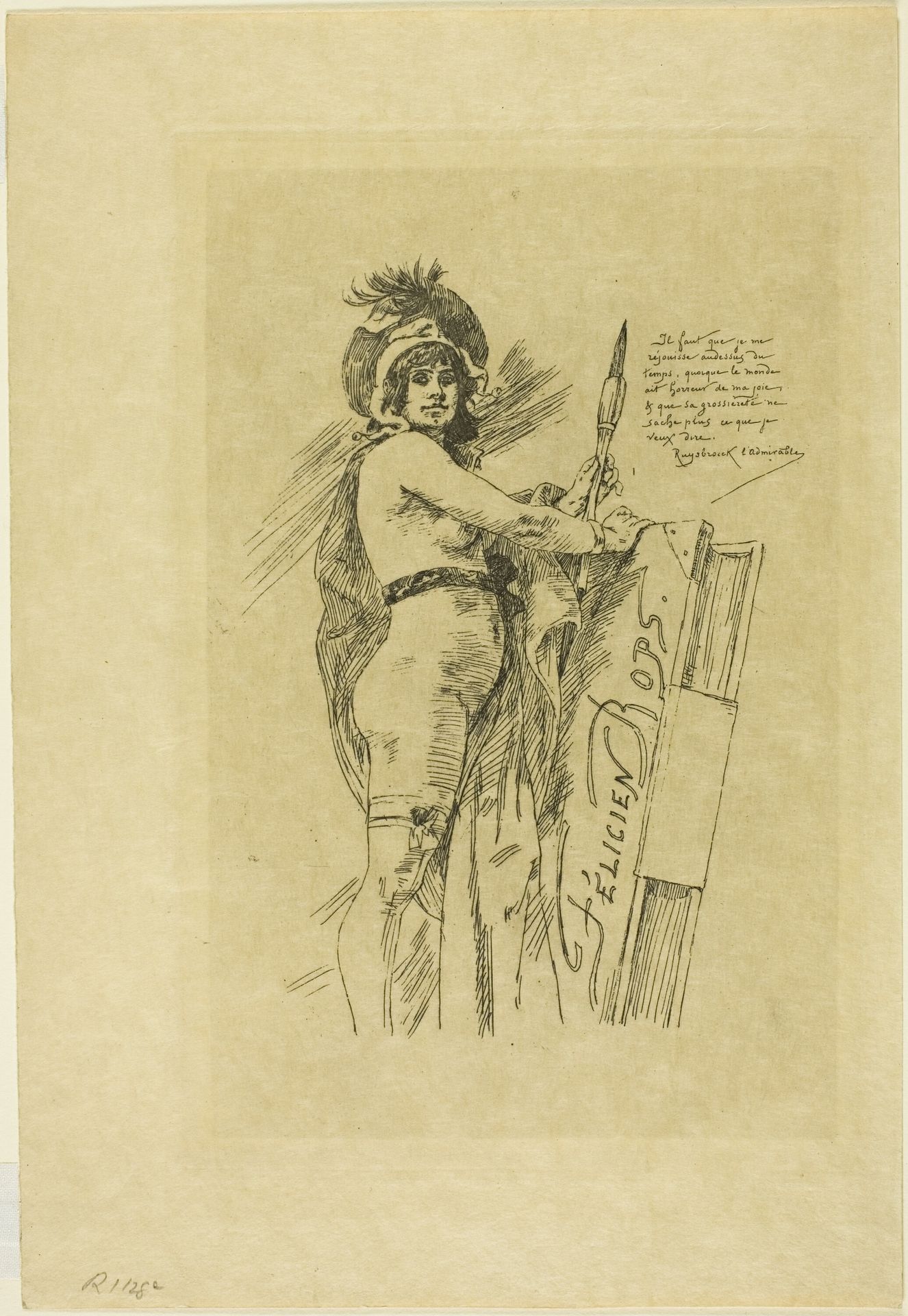 The Muse of Félicien Rops by Felicien Rops