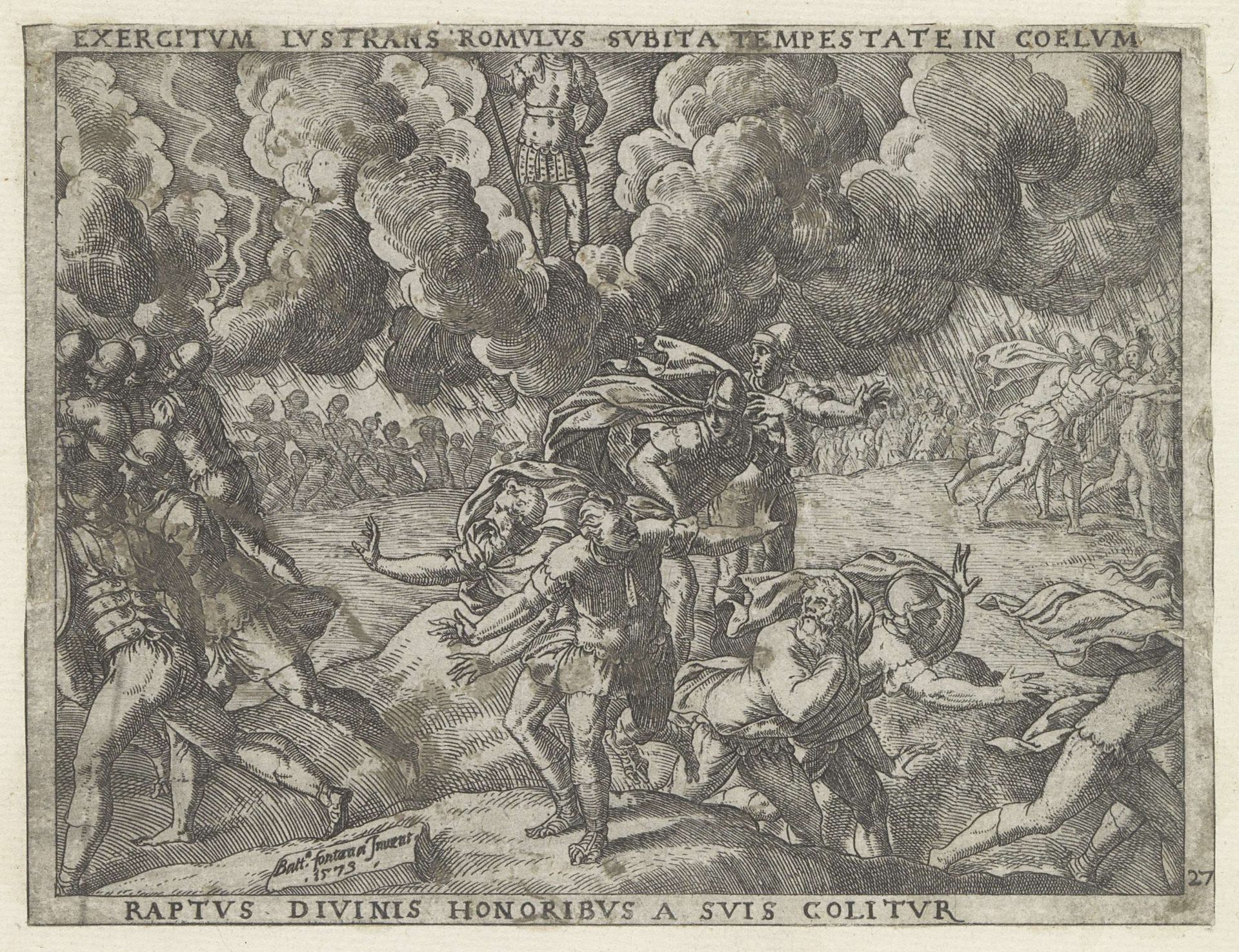 Hemelvaart van Romulus by Giovanni Battista Fontana