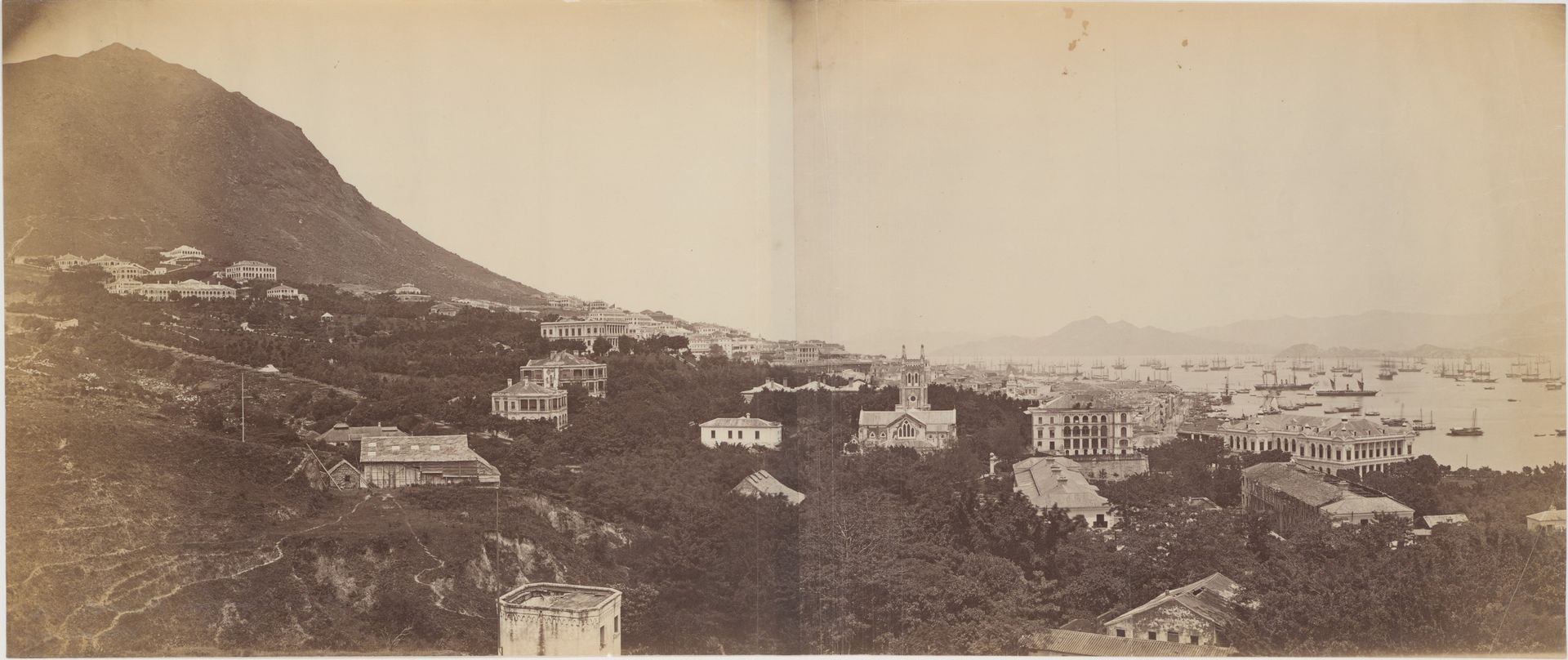 [Panorama of Hong Kong] by John Thomson