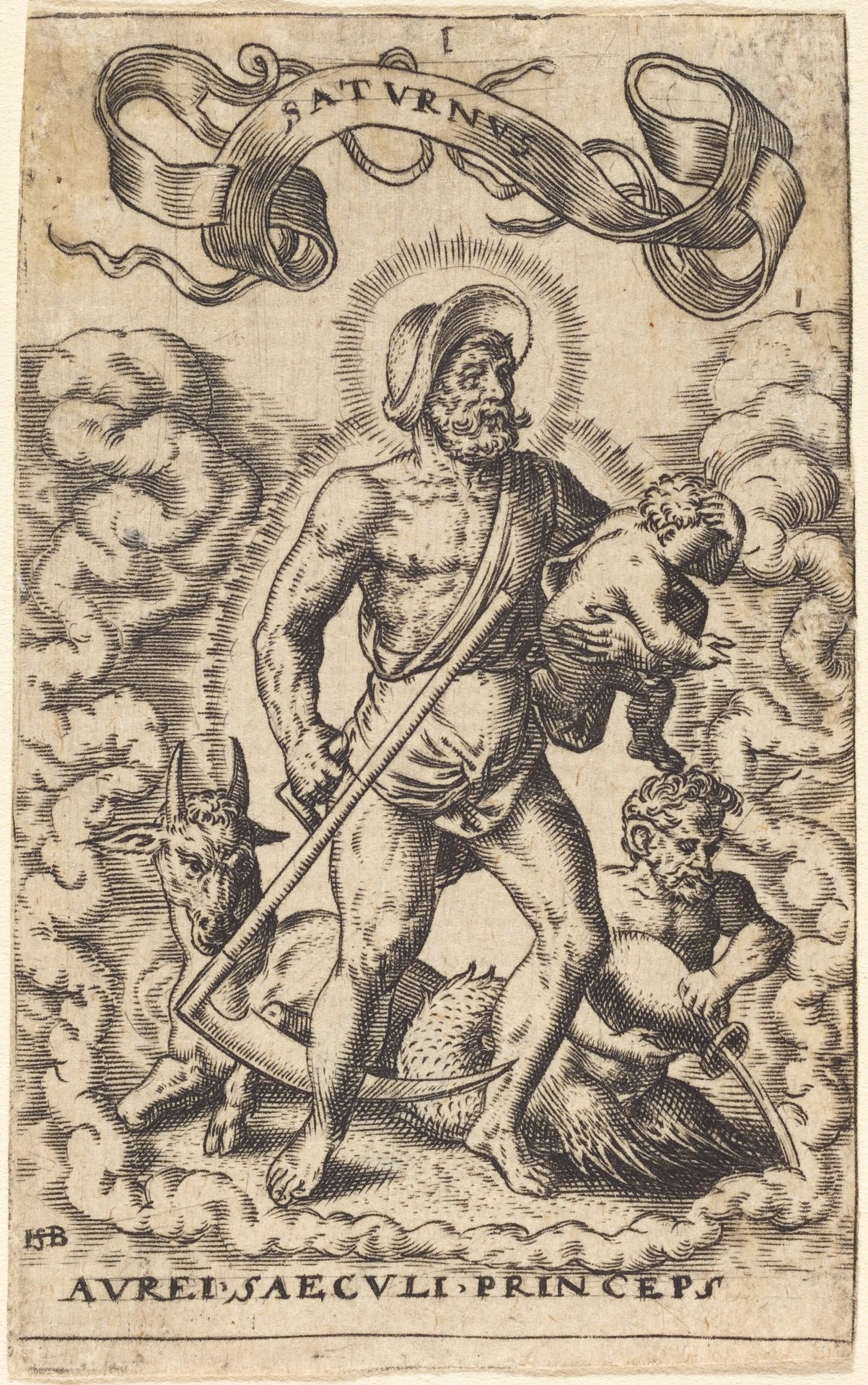 Saturn by Sebald Beham