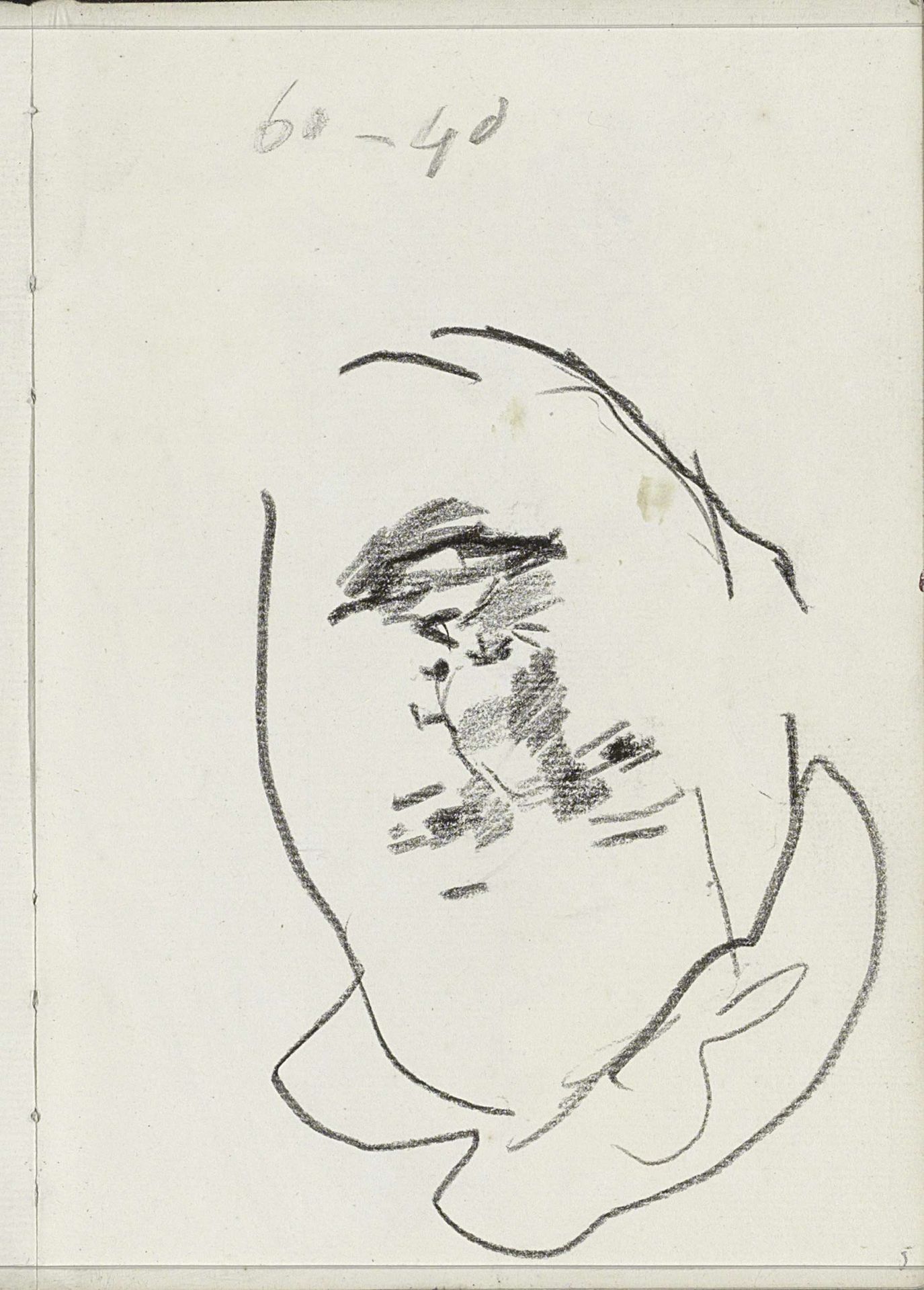 Mannenhoofd by Isaac Israels