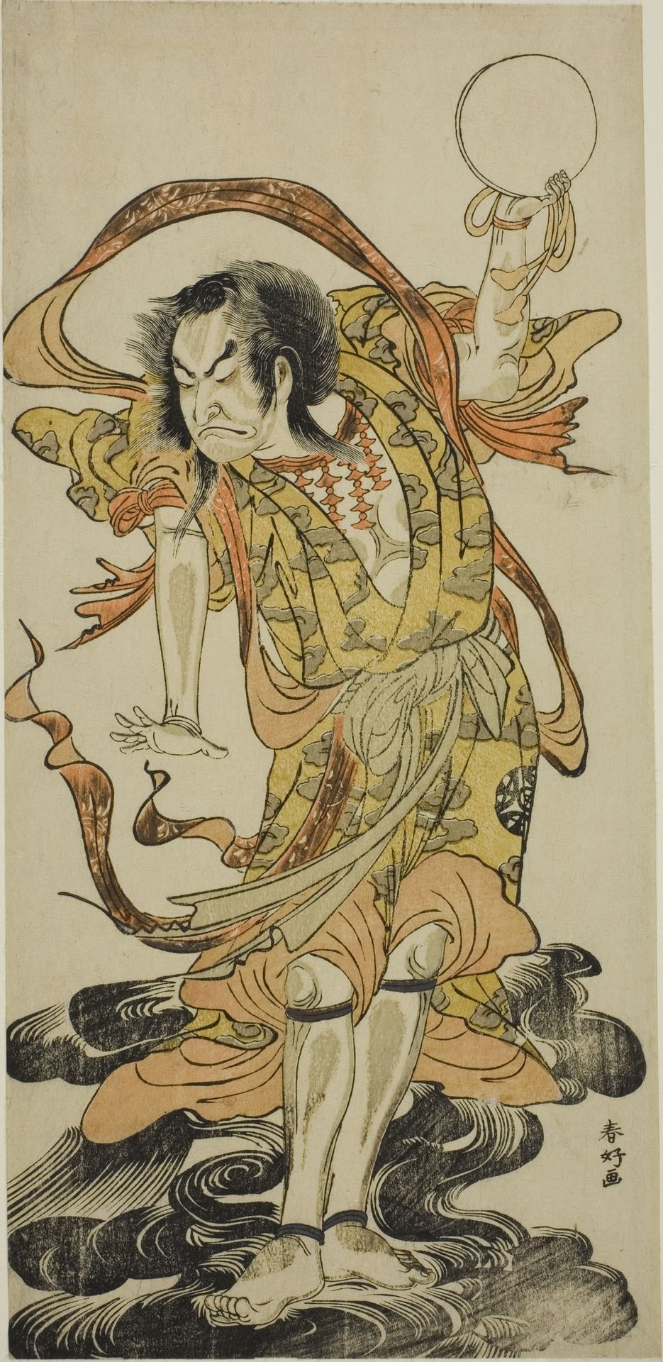 The Actor Nakamura Nakazo I as Toyose Saburozaemon Kageaki in the Play Hono Nitta Daimyojin, Performed at the Morita Theater in the Seventh Month, 1777 by Katsukawa Shunkō