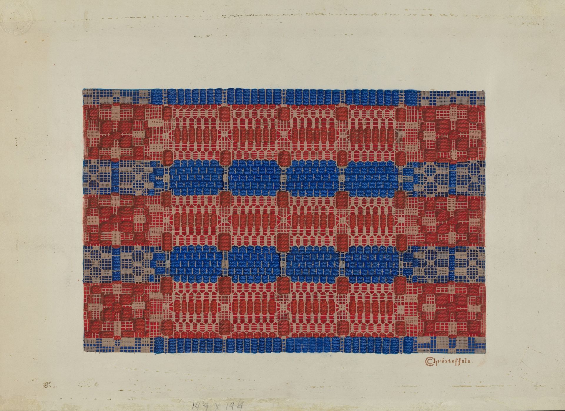 Handwoven Coverlet by Cornelius Christoffels