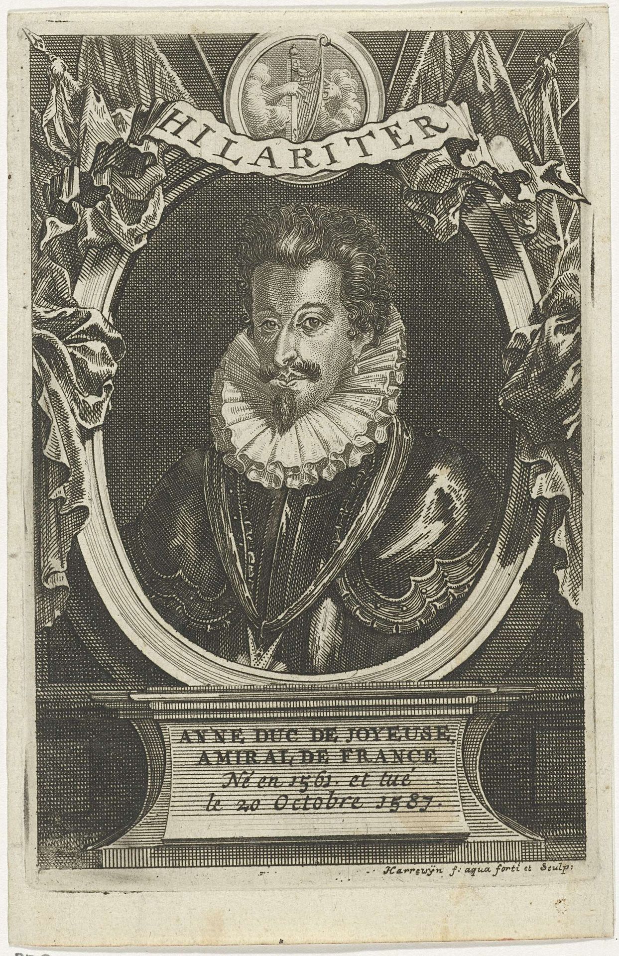 Portret van Anne de Batarnay de Joyeuse by Jacobus Harrewijn