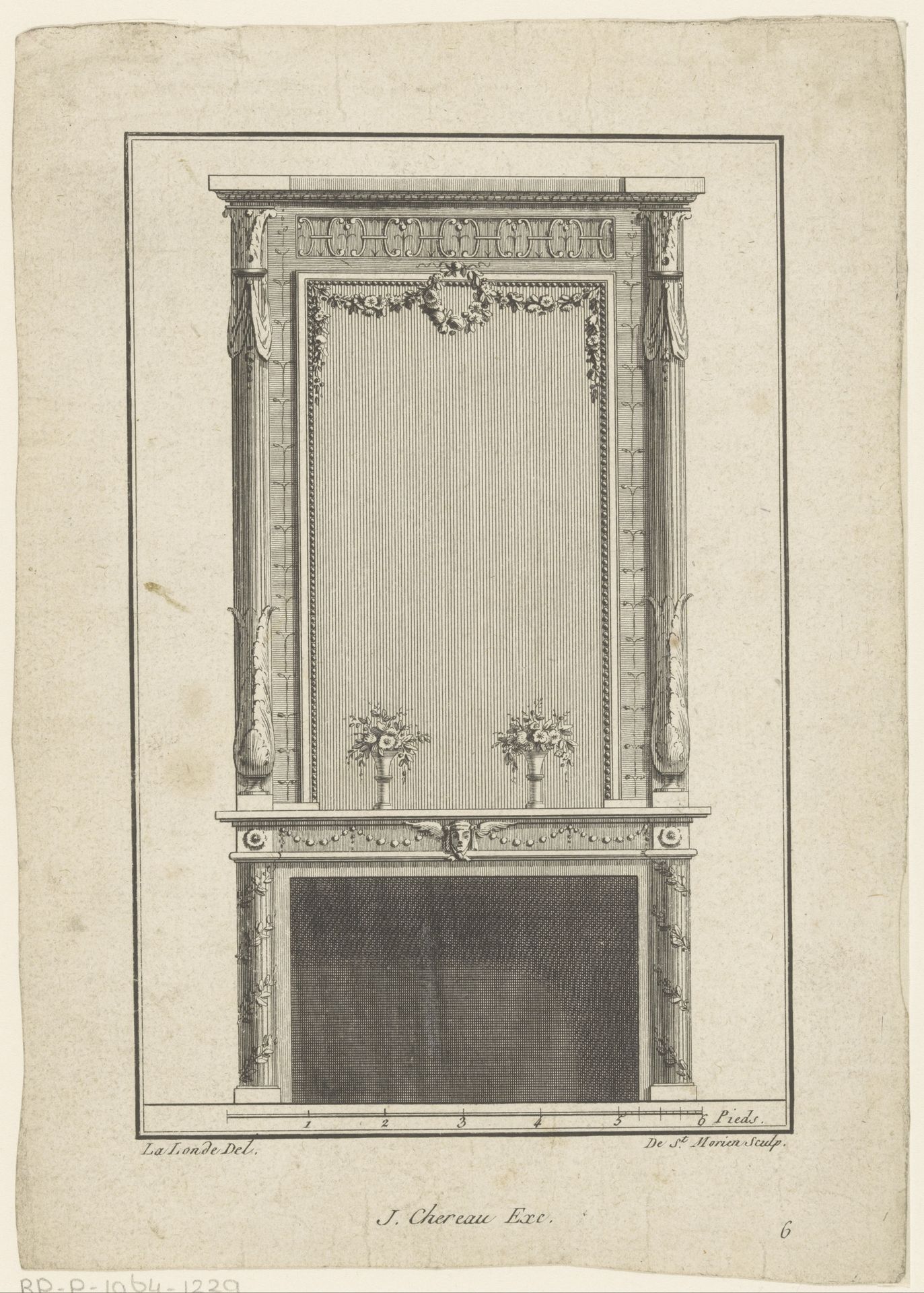 Schouw met vazen en zuilen by de Saint-Morien