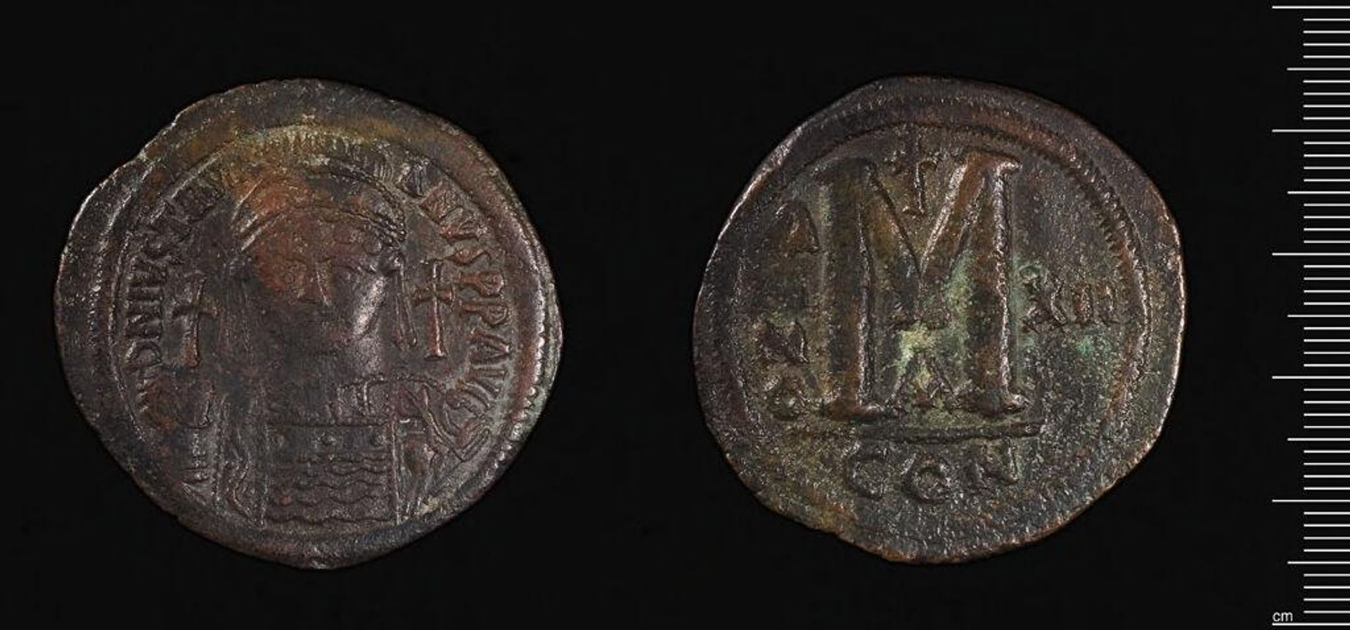 Coin of Justinian I by Justinian I