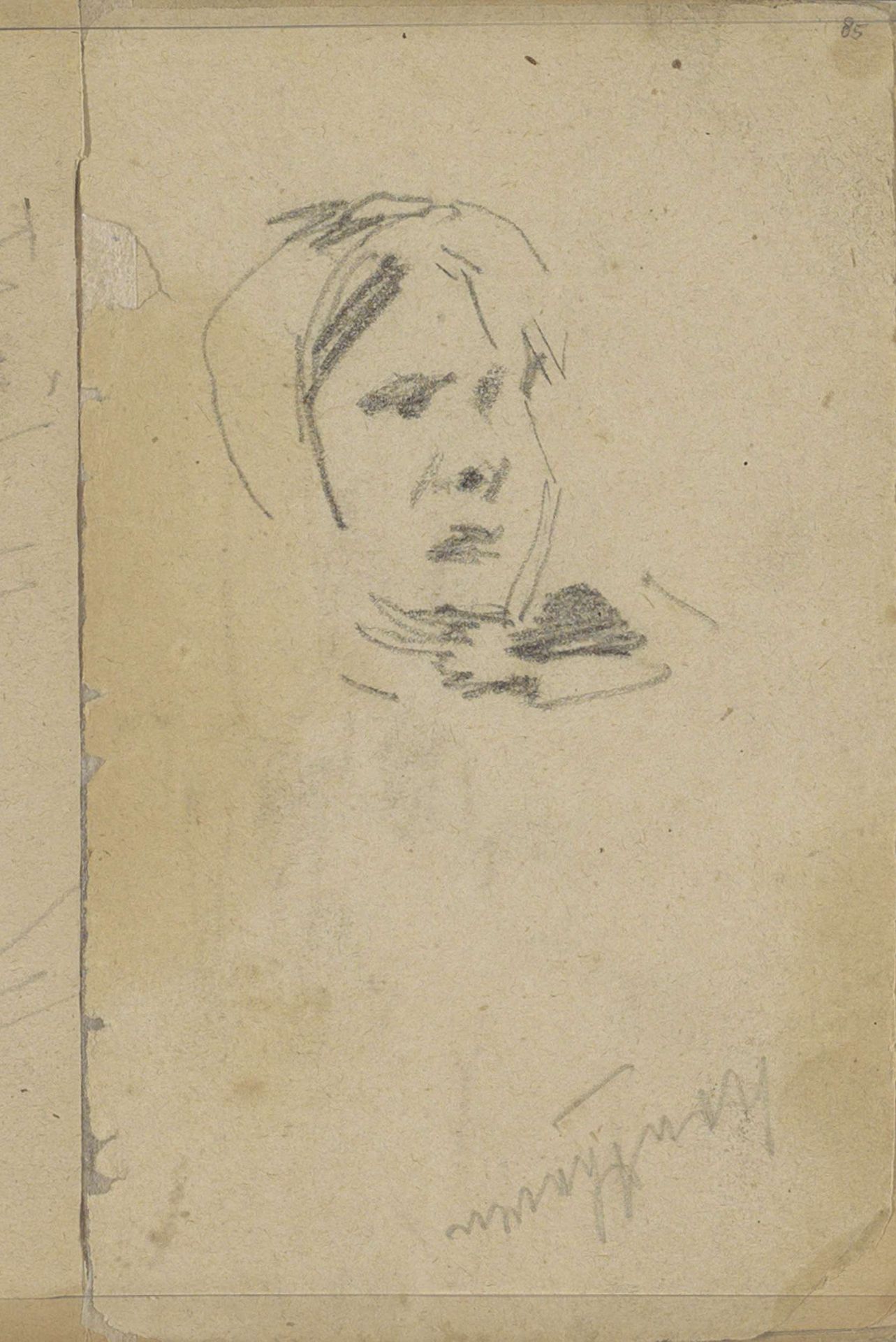 Vrouwenhoofd by George Hendrik Breitner
