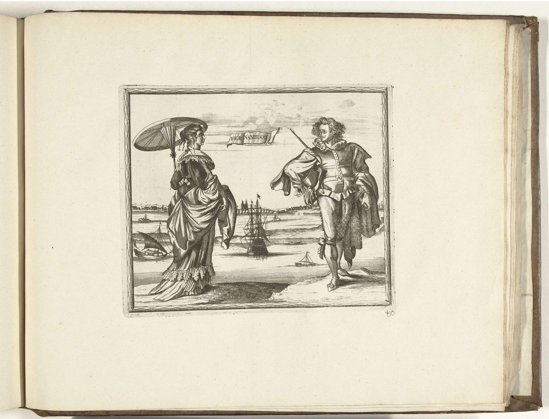 Inwoners van Pernambuco, 1726 by Carel Allard