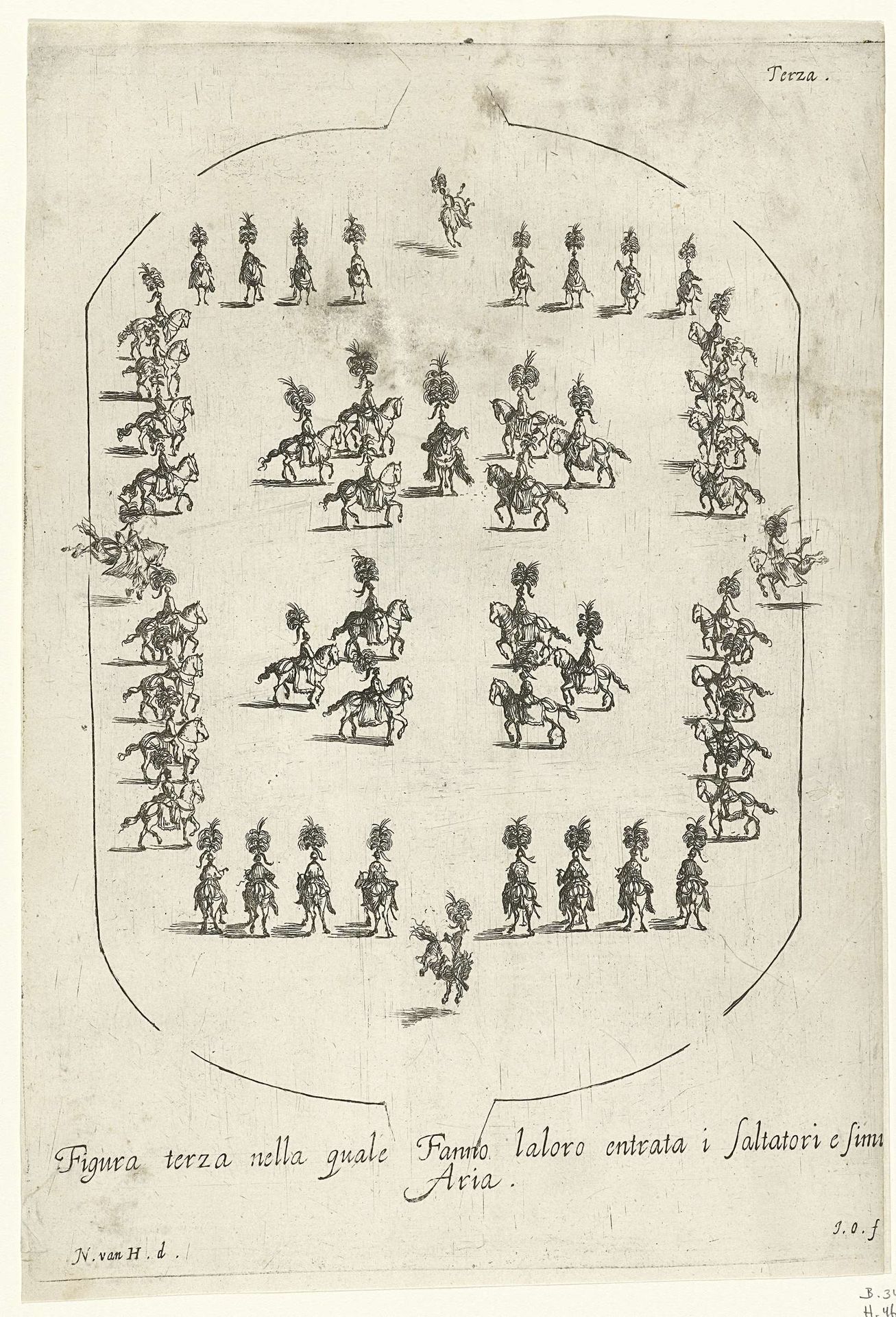 Ruiterformaties (Terza) by Jan van Ossenbeeck