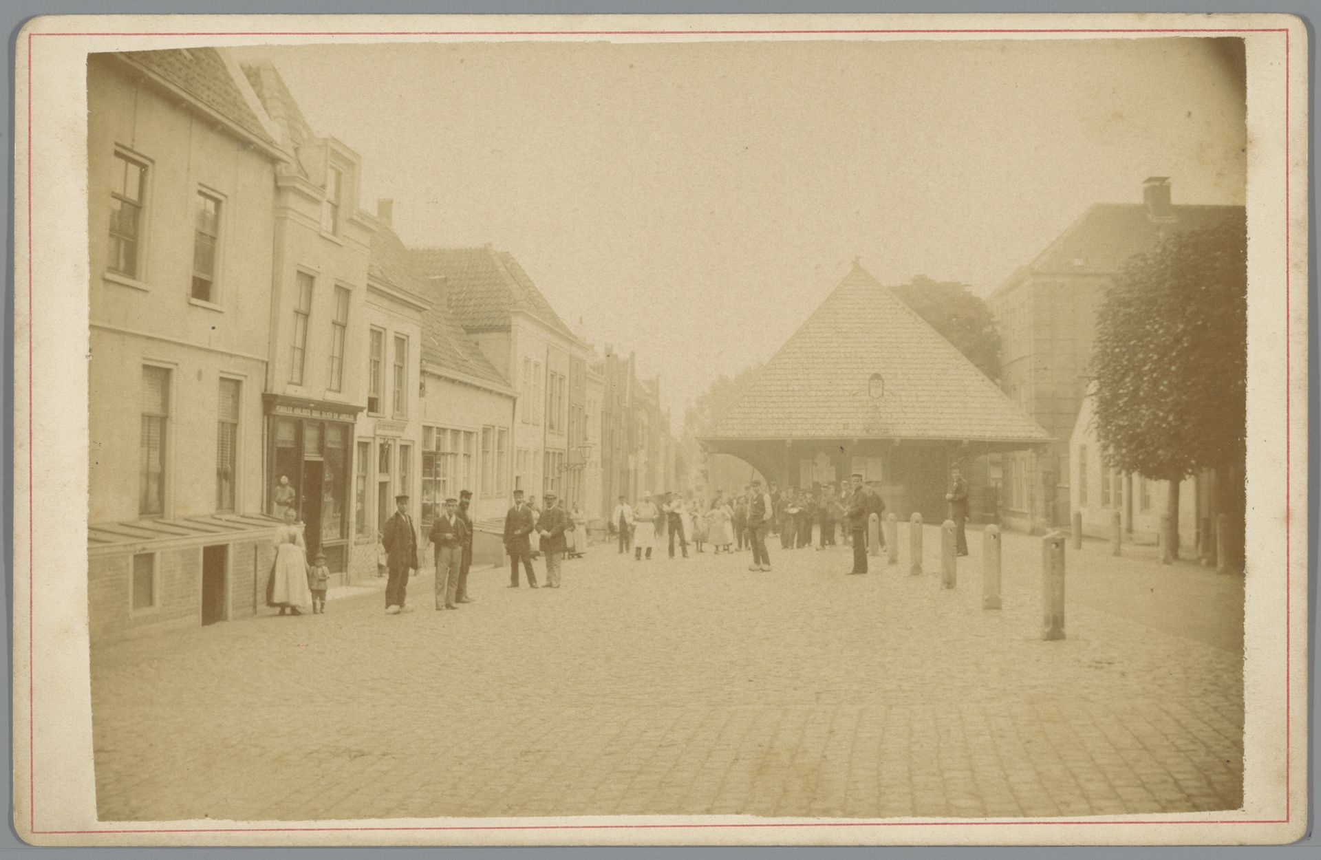 Dam met de Waag, Schoonhoven by Lodewijk Hendrikus Serré
