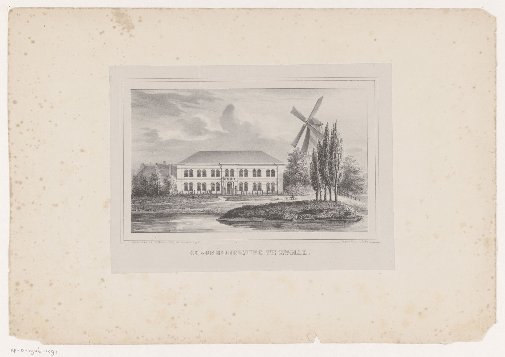 Stadsarmeninrichting in Zwolle by Antoine Franciscus Cornelis Hoffmann