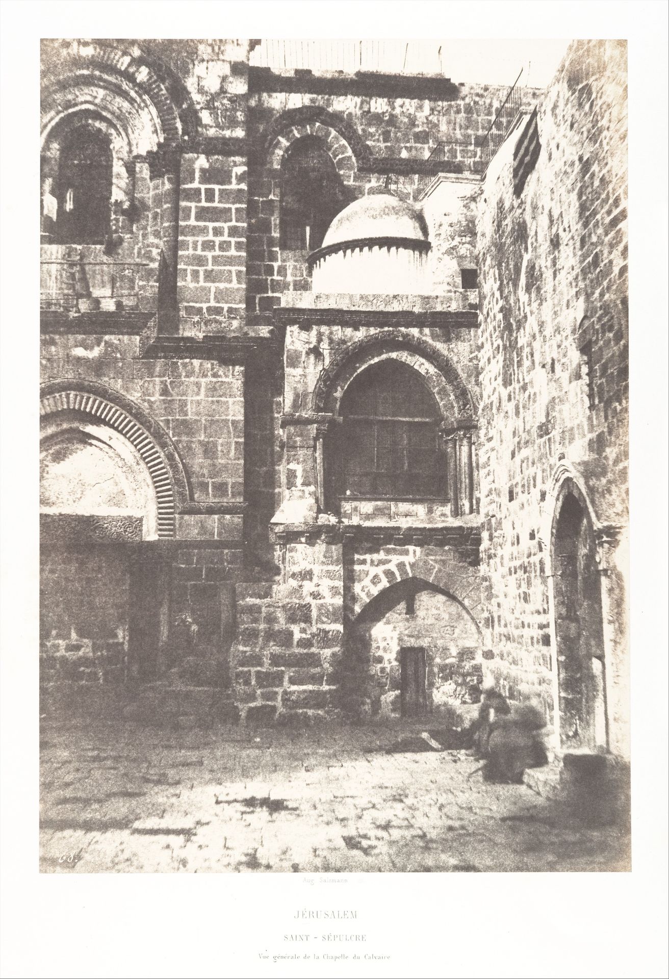 Jérusalem, Saint Sépulcre, Vue générale de la Chapelle du Calvaire by Auguste Salzmann