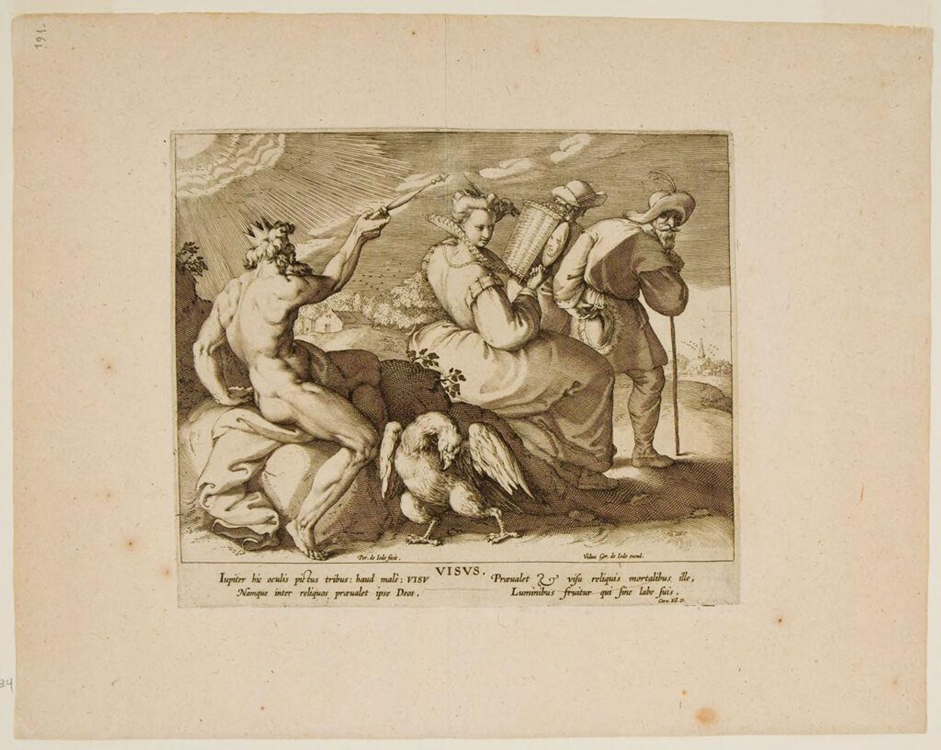 Sight by Pieter de Jode, the Elder