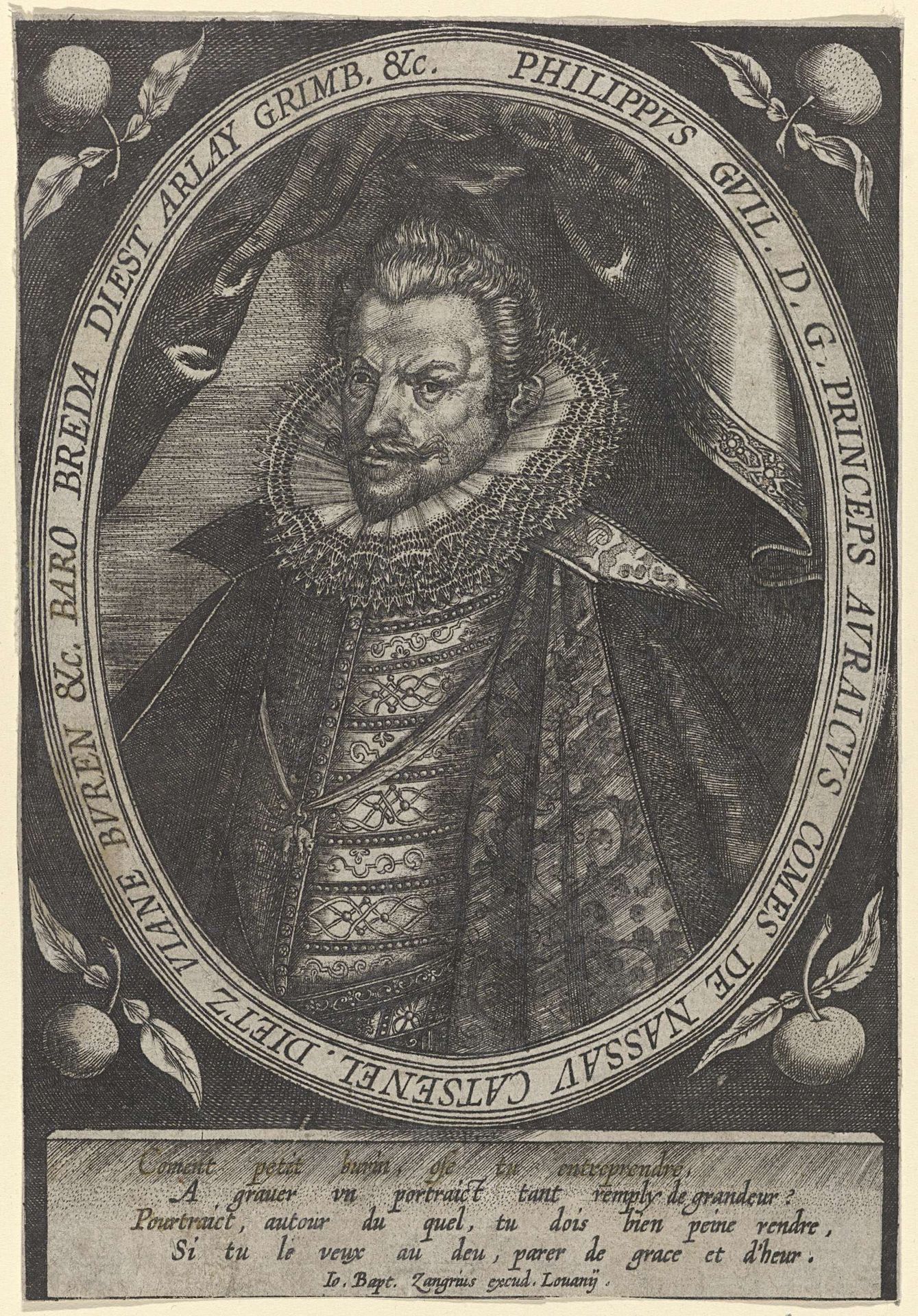 Portret van Filips Willem, prins van Oranje by Anonymous