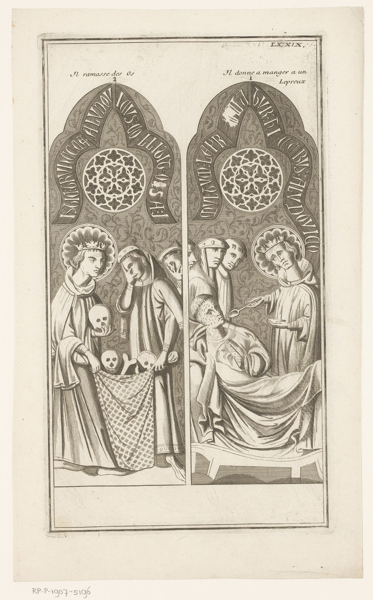Twee scènes uit het leven van koning Lodewijk IX by Dominique Sornique