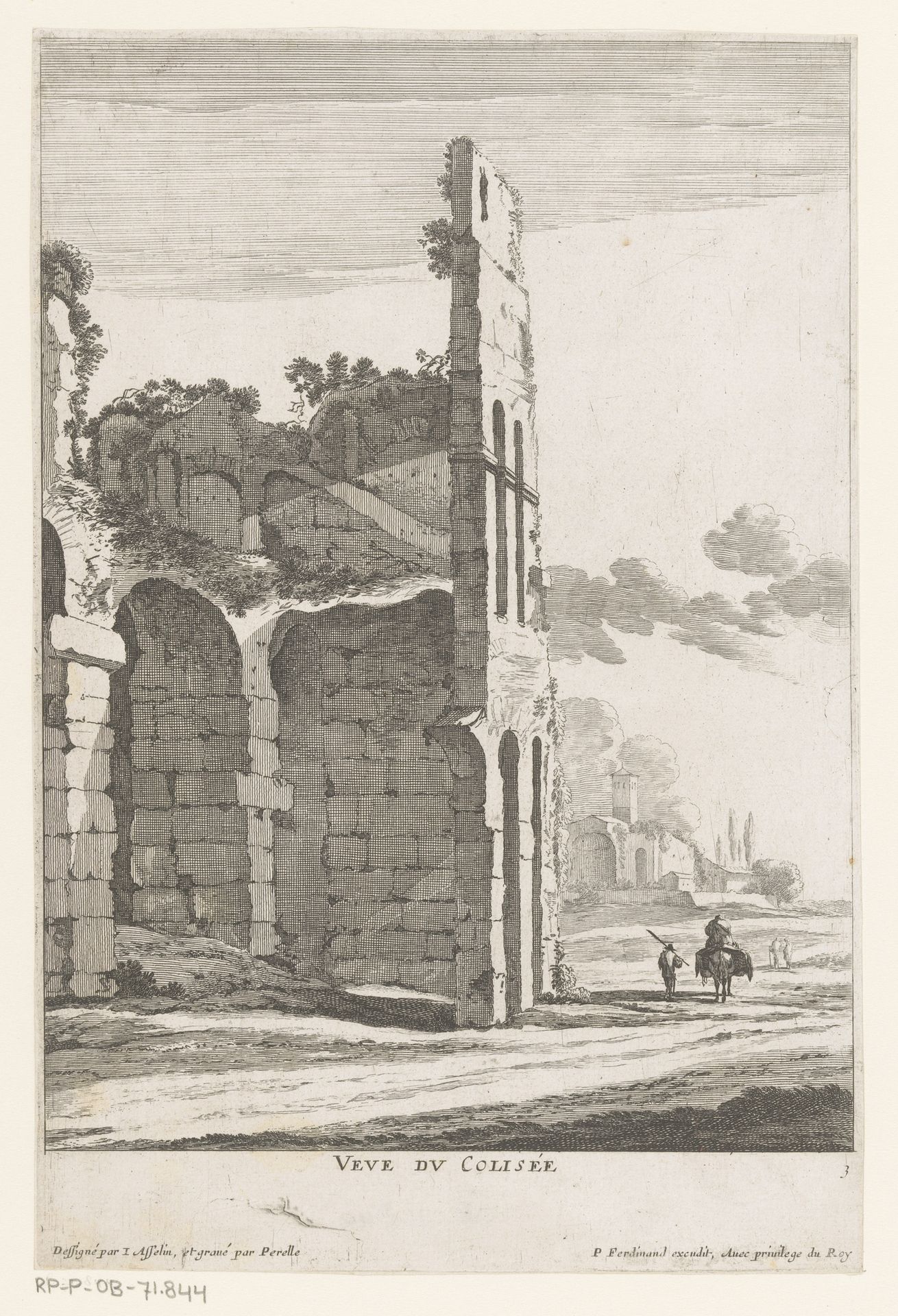 Gezicht op het Colosseum by Nicolas Perelle
