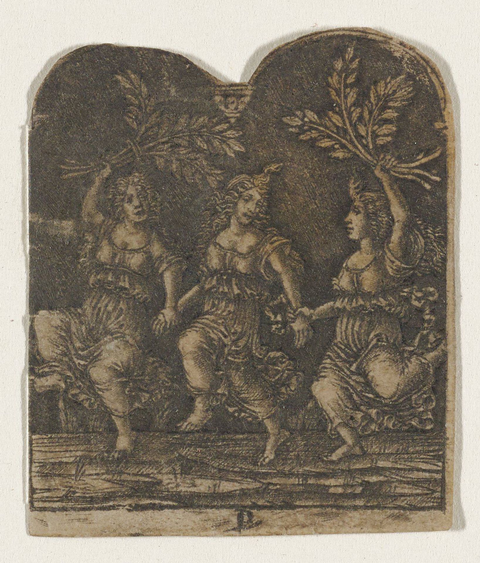 Three Women Dancing by Peregino da Cesena