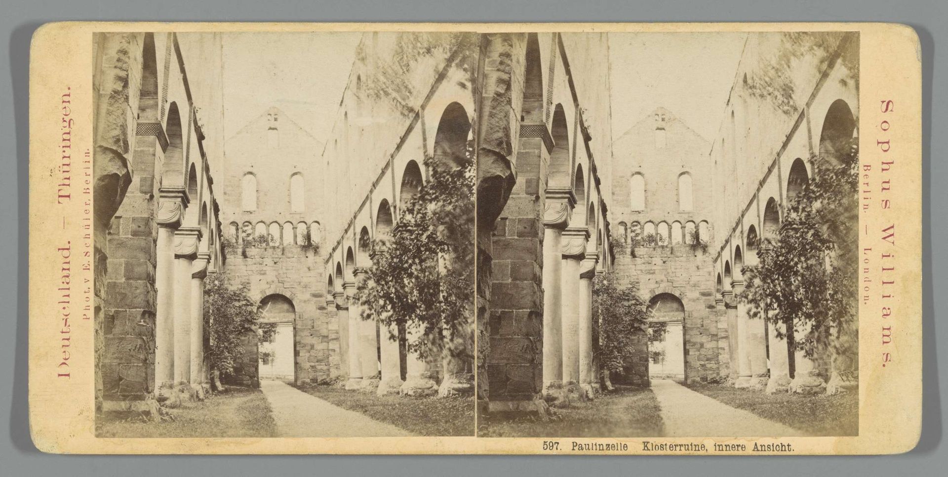 Ruïne van het Klooster van Paulinzella by Sophus Williams