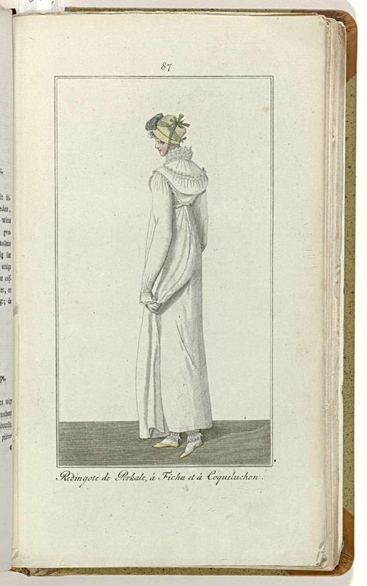 Elegantia, of tijdschrift van mode, luxe en smaak voor dames, September 1809, No. 87: Redingote de perkale... by Anonymous