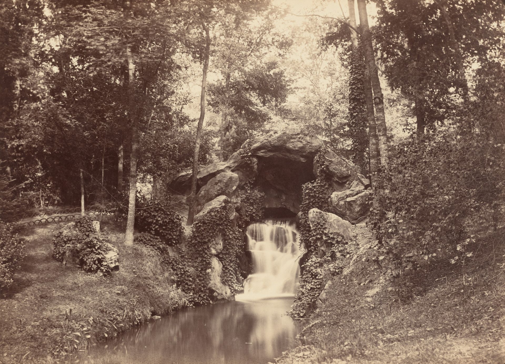 Grotto, Mare aux Biches, Bois de Boulogne by Charles Marville