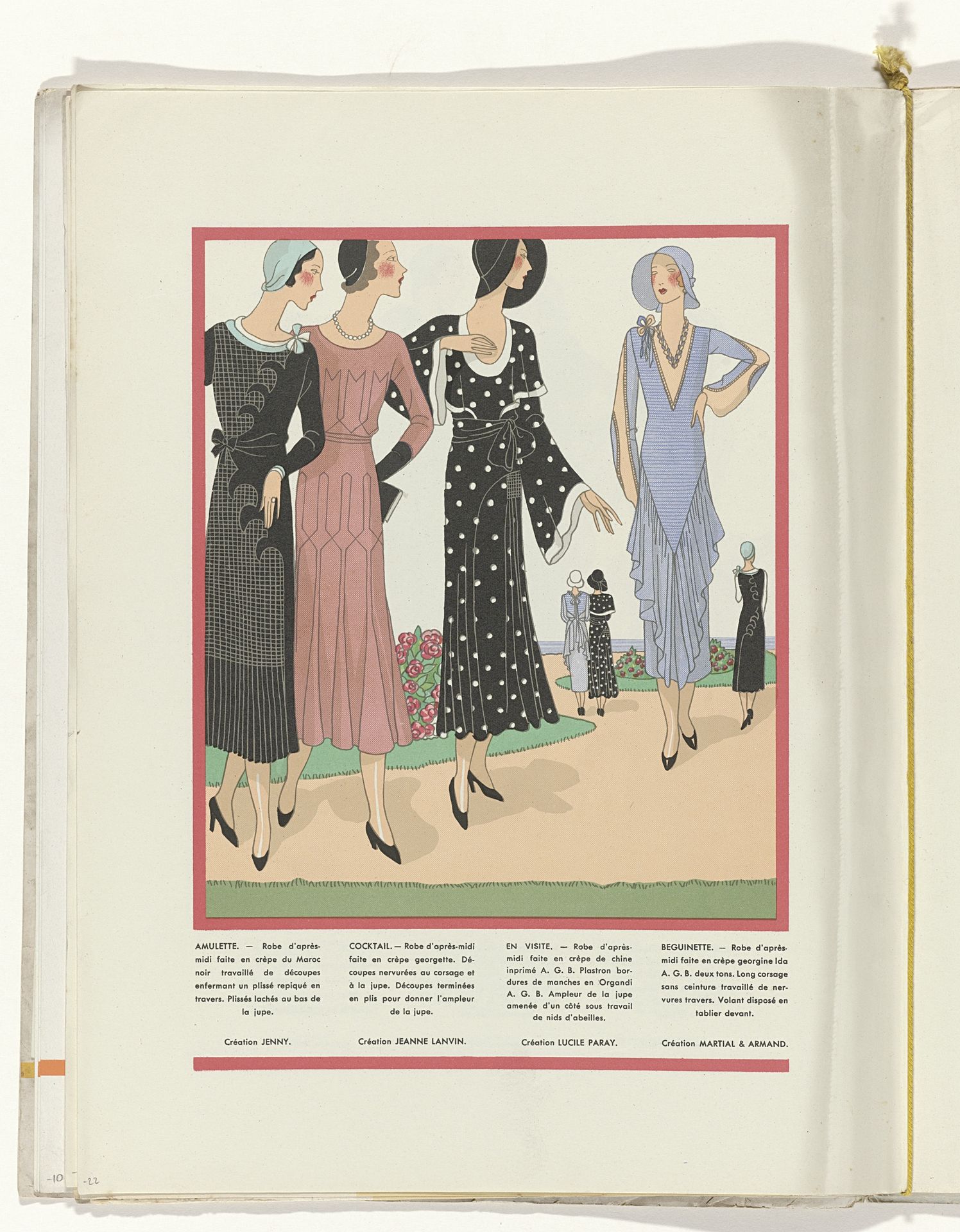 Art - Goût - Beauté, Feuillets de l' élégance féminine, Mai 1931, No. 129, 11e Année, p. 22 by Anonymous