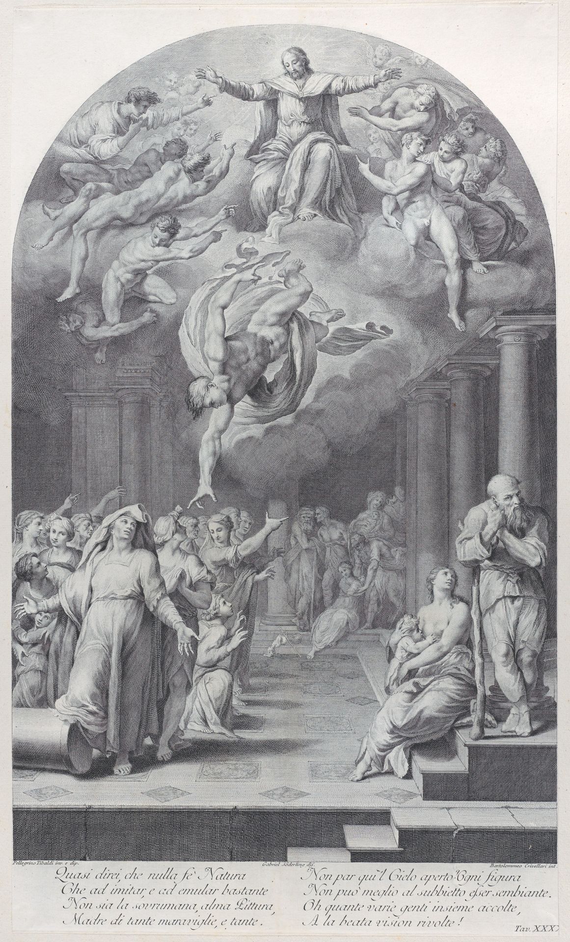 Plate 40: the division of the elect from the reprobate by Bartolomeo Crivellari
