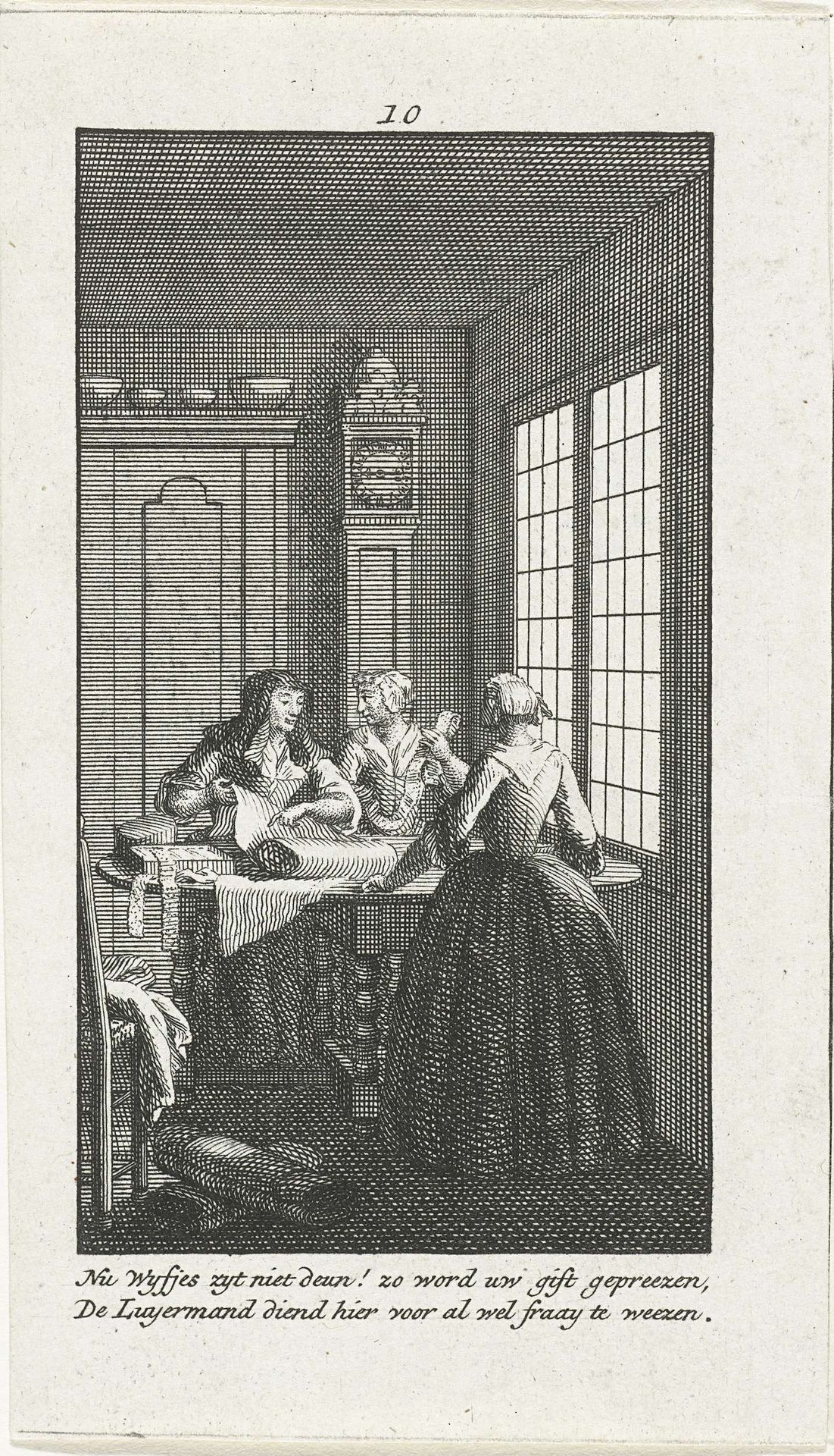 Versieren van de luiermand by Jan Caspar Philips