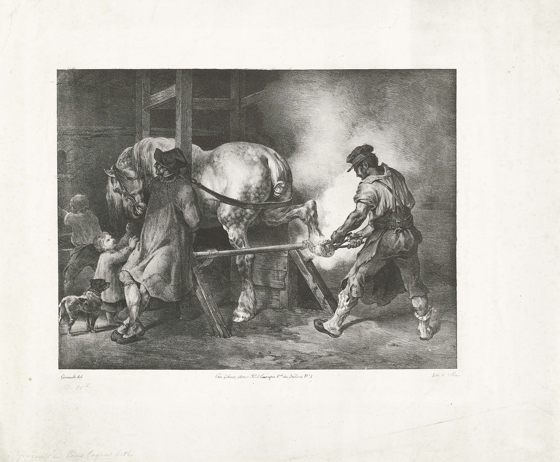 Vlaamse hoefsmid by Théodore Géricault