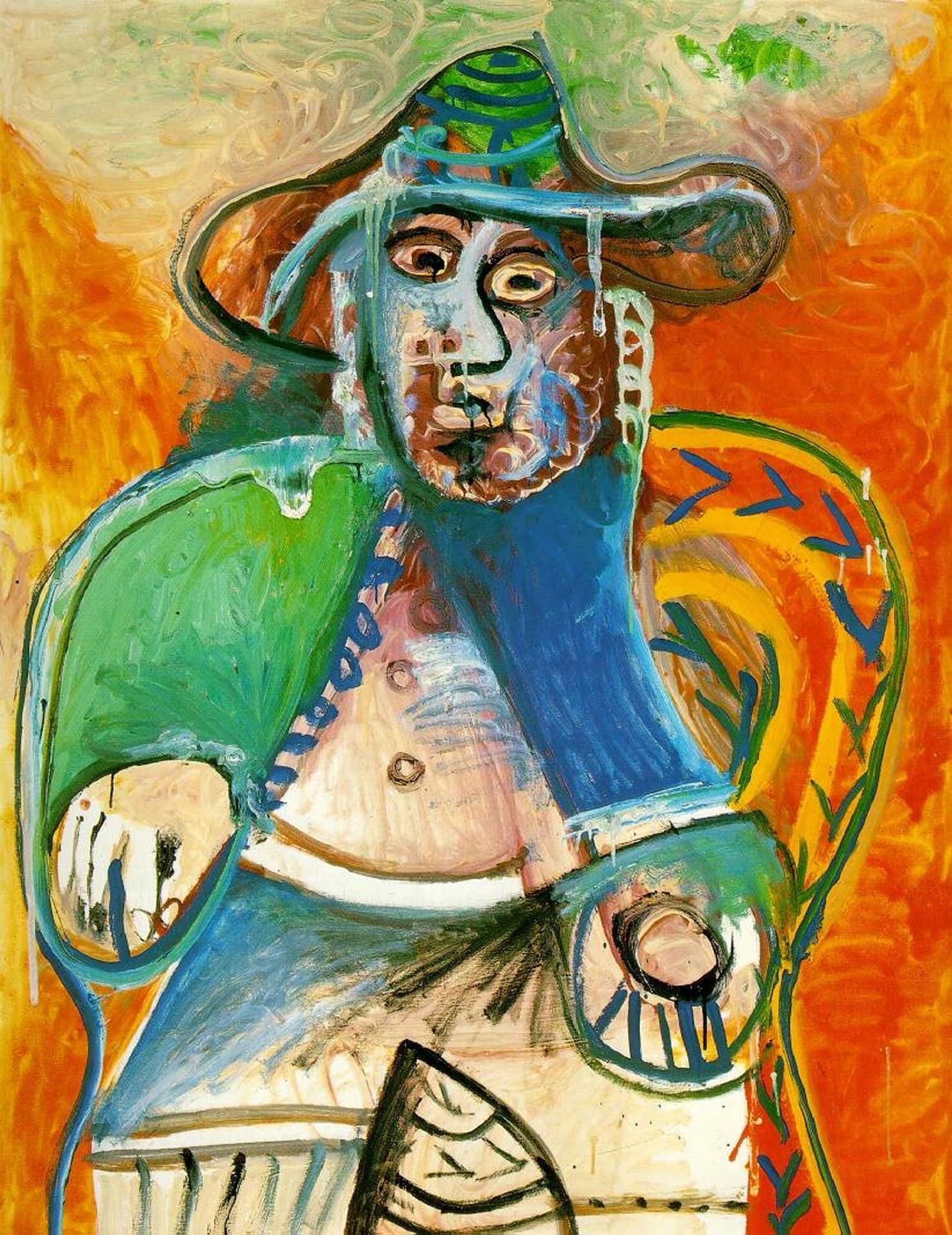 Seated old man by Pablo Picasso
