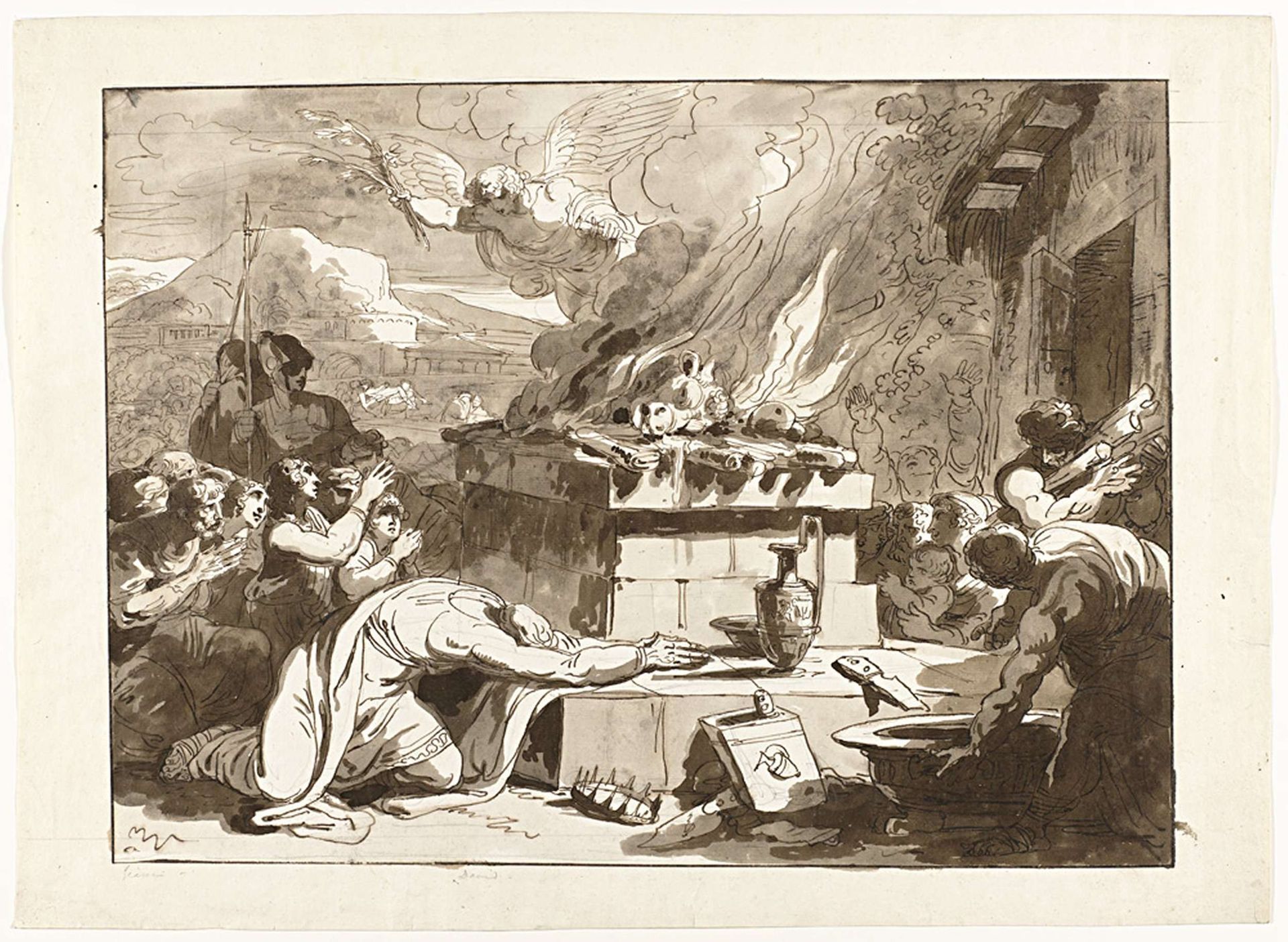 King David’s Sacrifice by Felice Giani