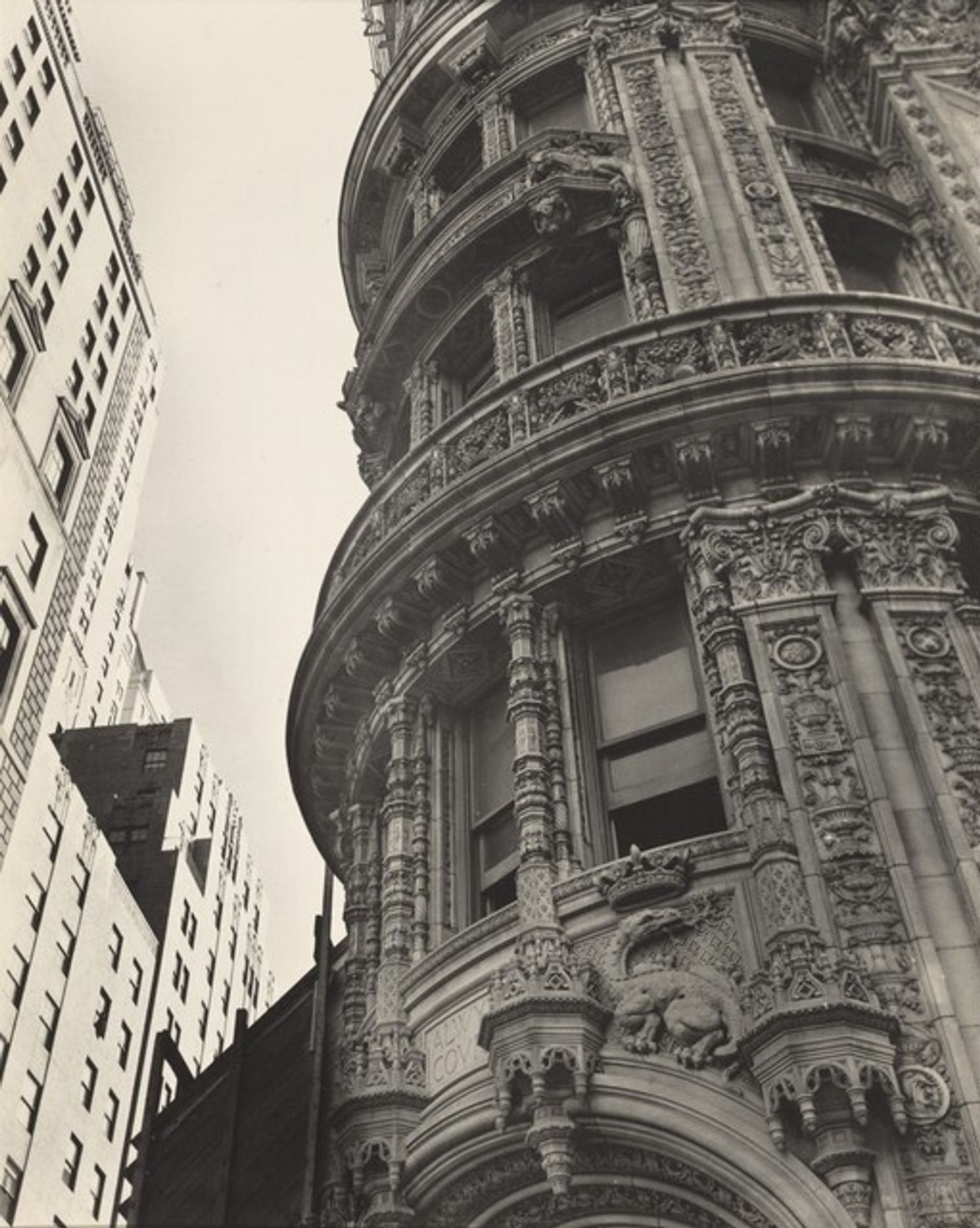 Facade: 180 West 58th Street, Manhattan by Berenice Abbott
