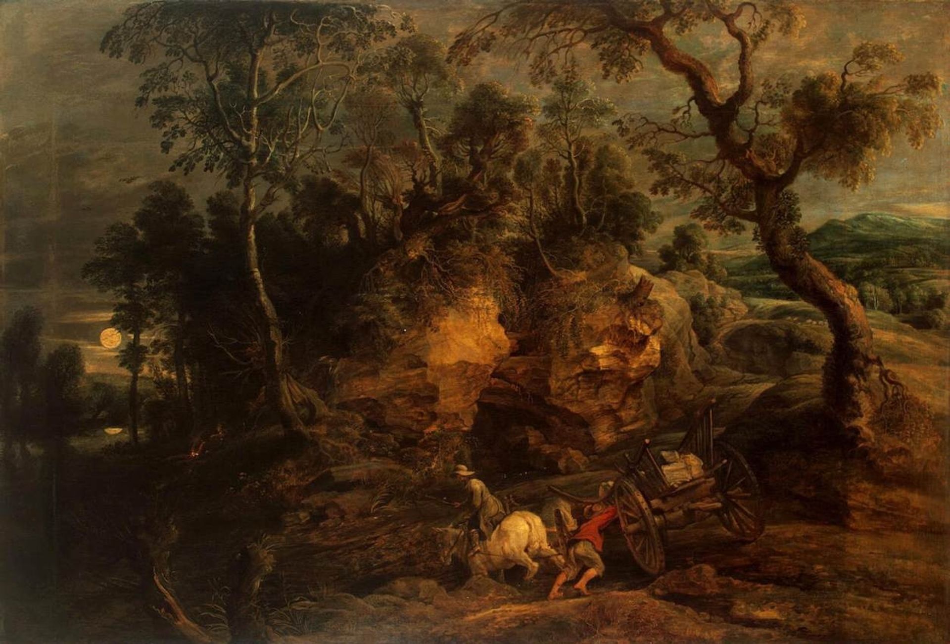 Landscape with Stone Carriers by Peter Paul Rubens