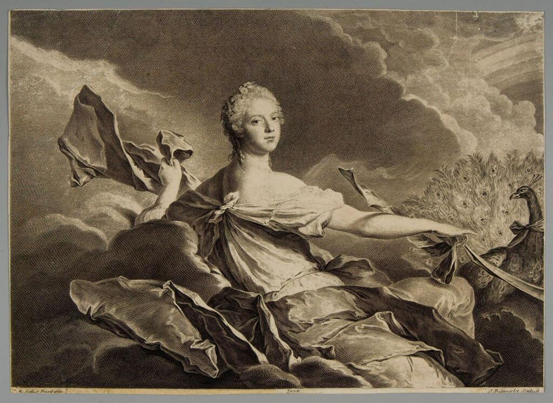 Marie AdÃ©laÃ¯de de France, Daughter of Louis XV by Jacques Firmin Beauvarlet