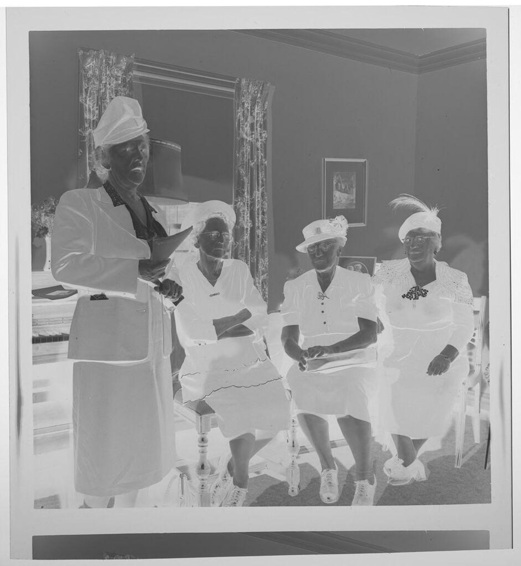 Untitled (elderly women at DAR meeting) by Jack Gould