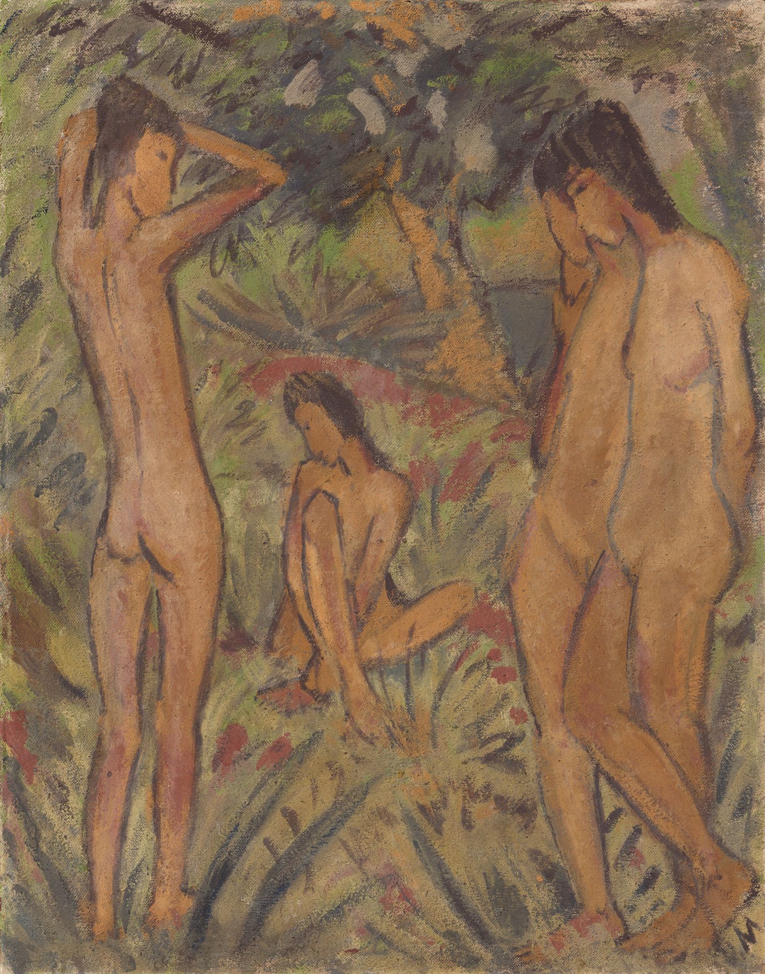 Bathers by Otto Mueller