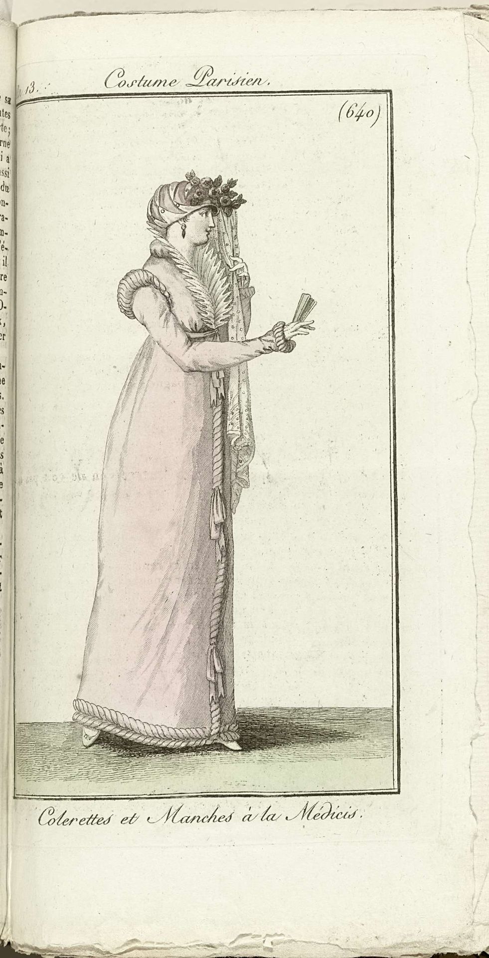 Journal des Dames et des Modes, Costume Parisien, 1805, An 13 (640) Colerettes et Manches à la Médicis by Horace Vernet