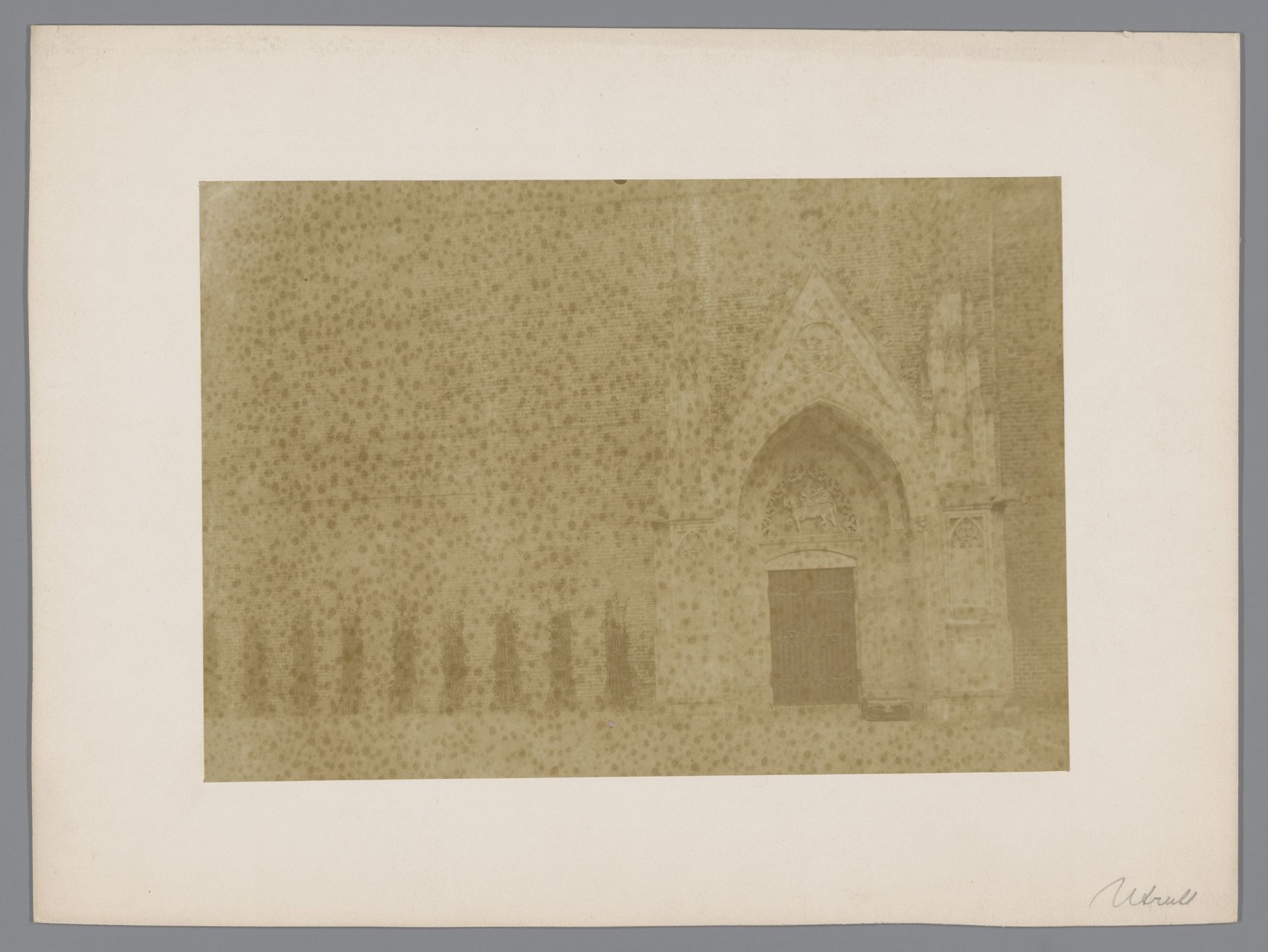 Westmuur van het klooster bij de Dom van Utrecht by anoniem (Monumentenzorg)
