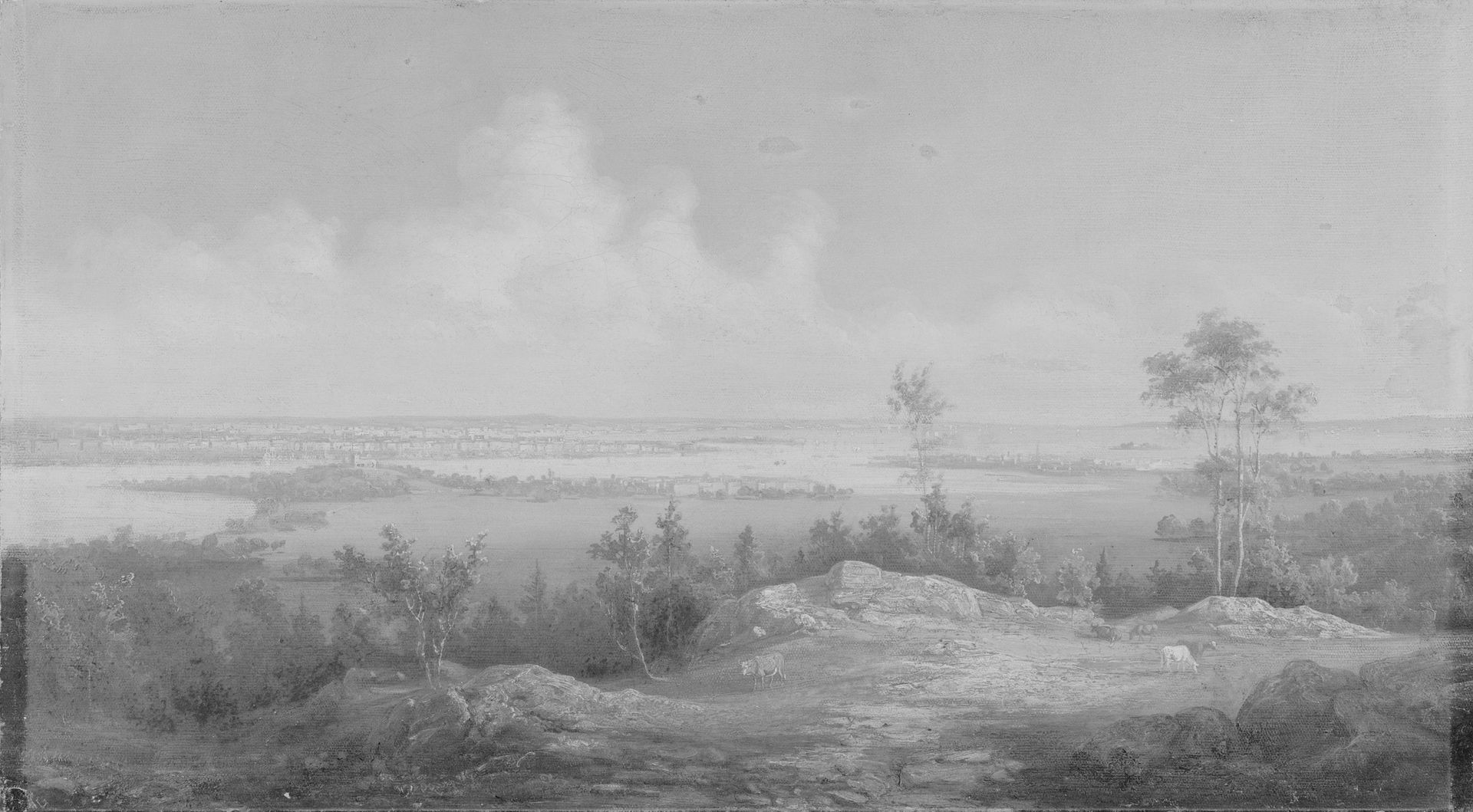 View of New York from New Jersey by Asher Brown Durand