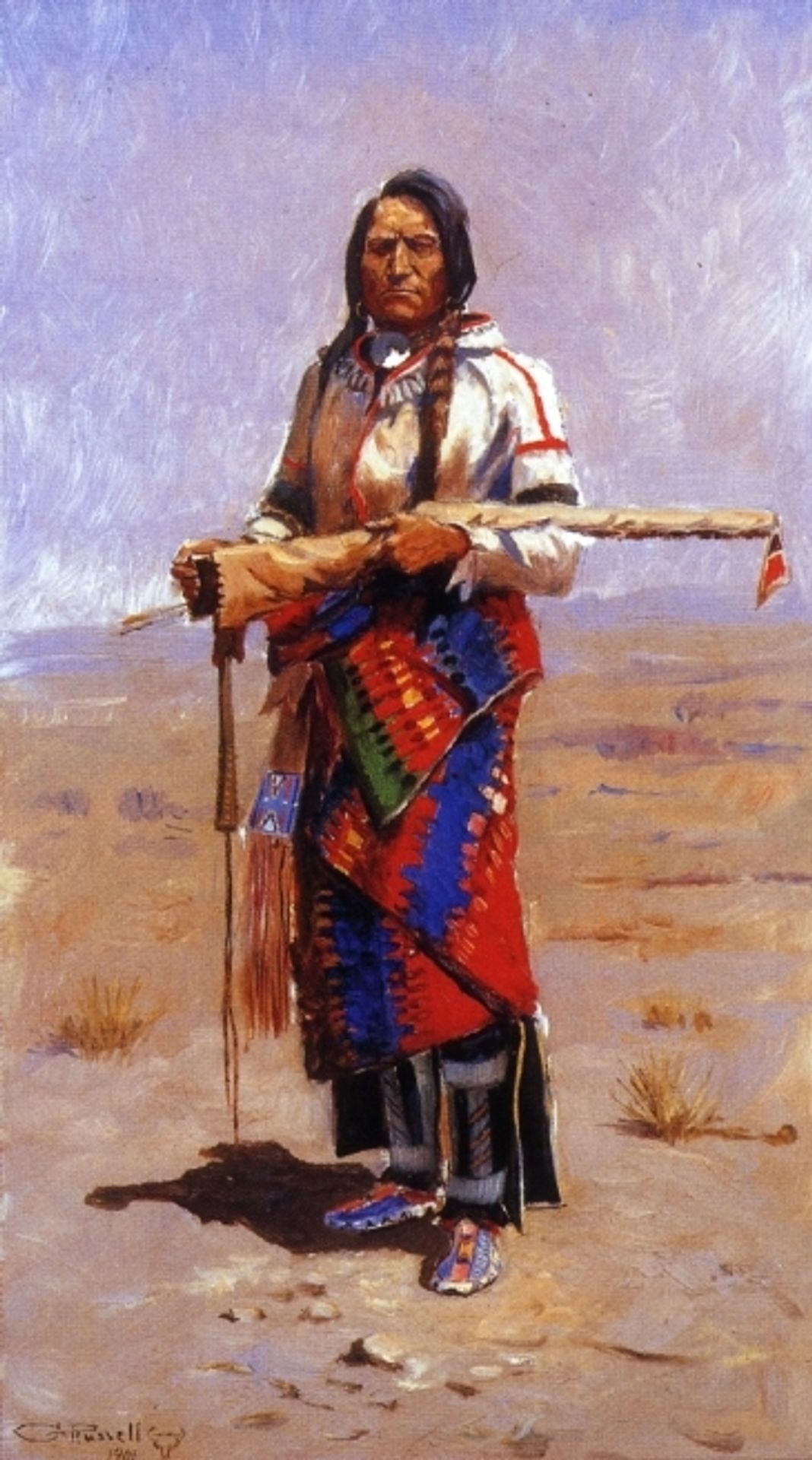 Indian Buck by Charles M. Russell