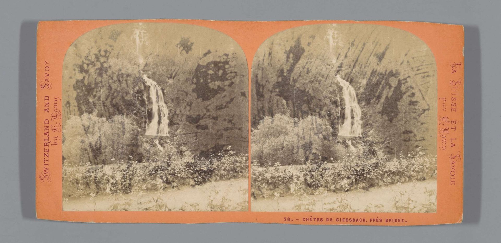 Giessbachfall nabij Brienz by Ernest Eléonor Pierre Lamy