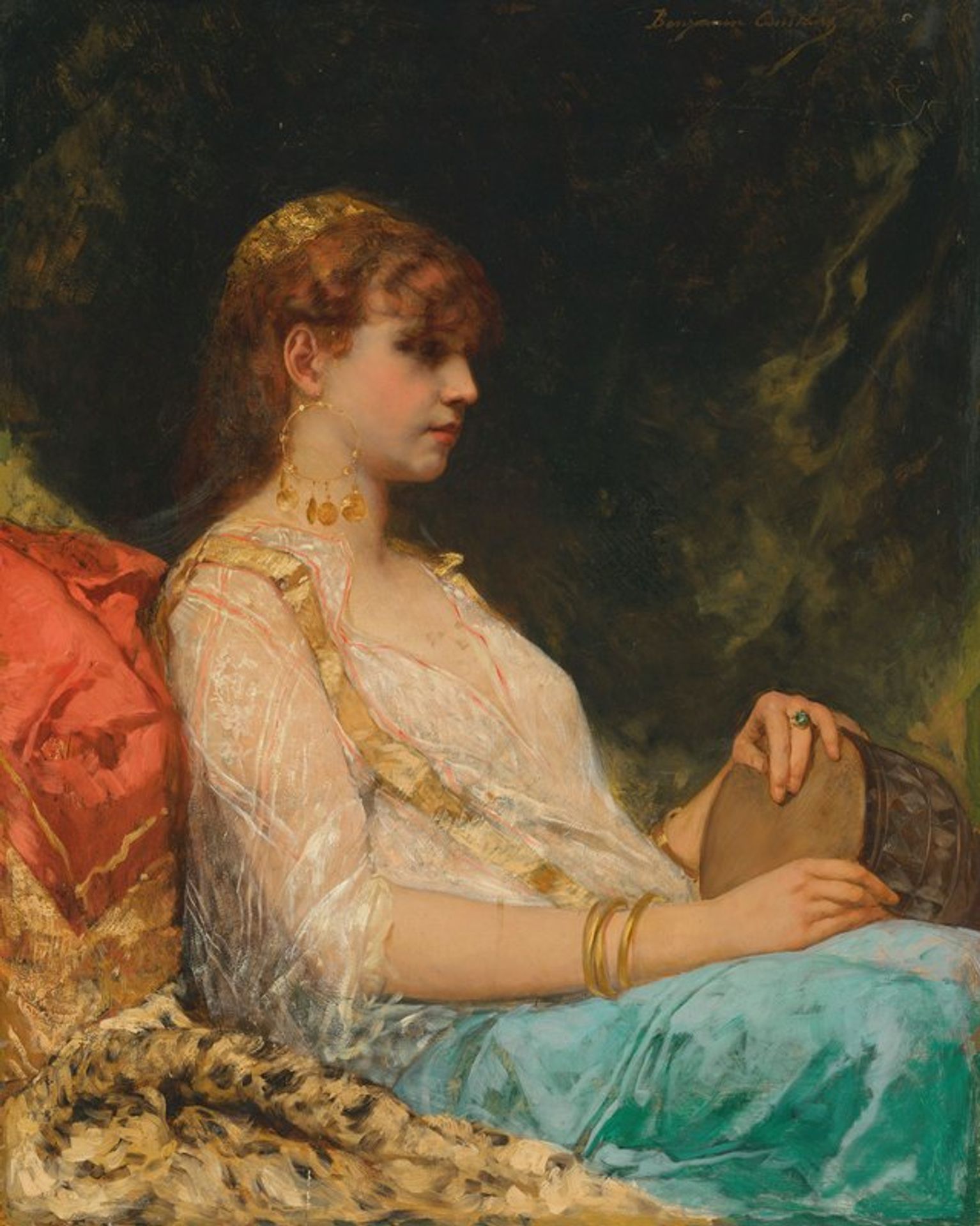 L’Orientale au Tambour by Jean-Joseph-Benjamin Constant