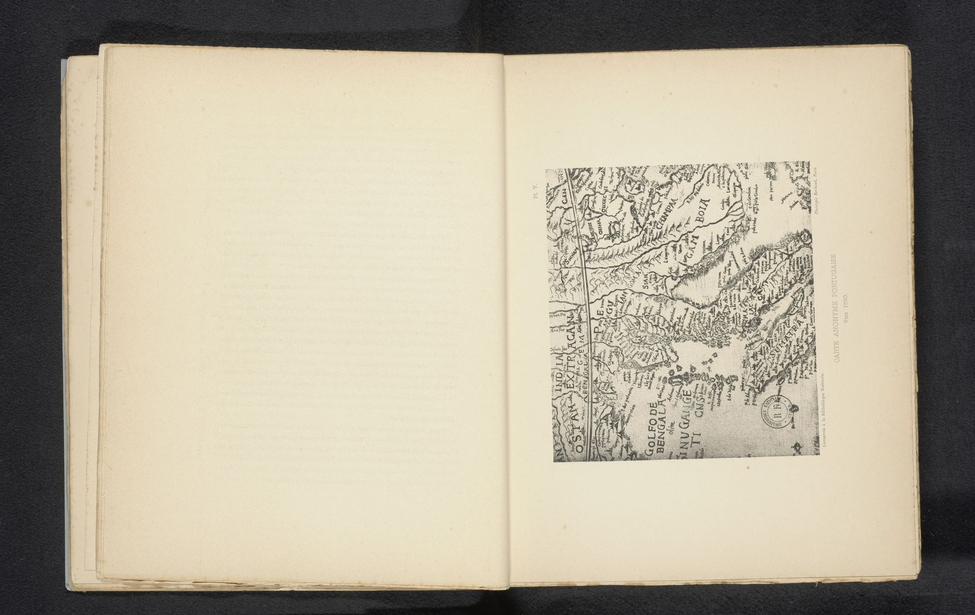 Reproductie van een landkaart van de omgeving van Sumatra by Michel Berthaud