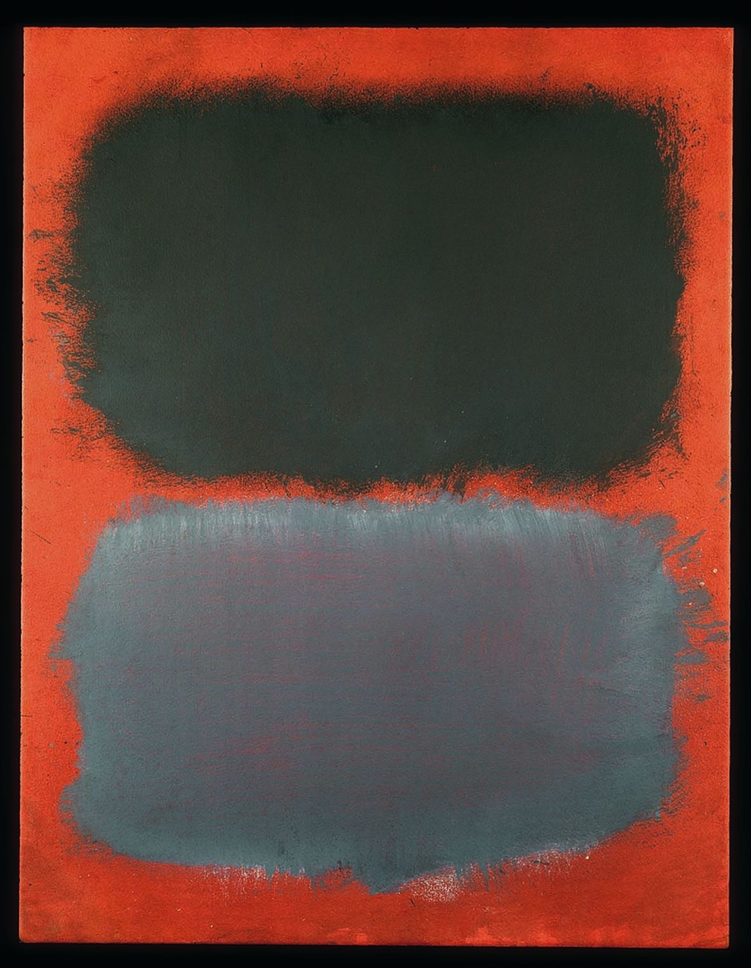 Untitled (Gray, Gray on Red) by Mark Rothko