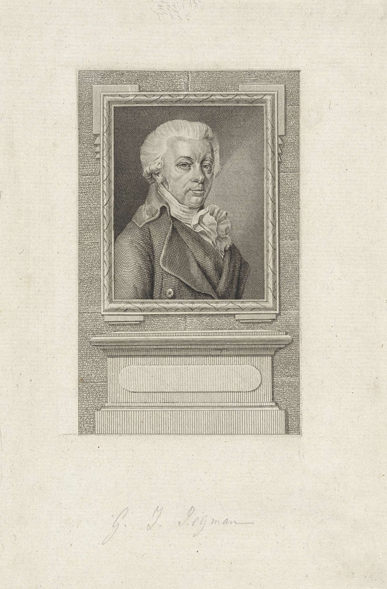 Portret van Gerrit Jan Pijman by Reinier Vinkeles