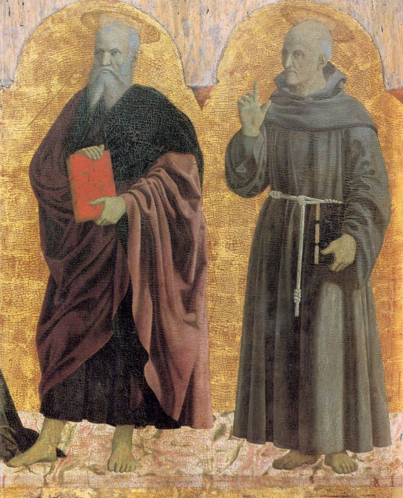 St. Andrew and St. Bernardino by Piero della Francesca