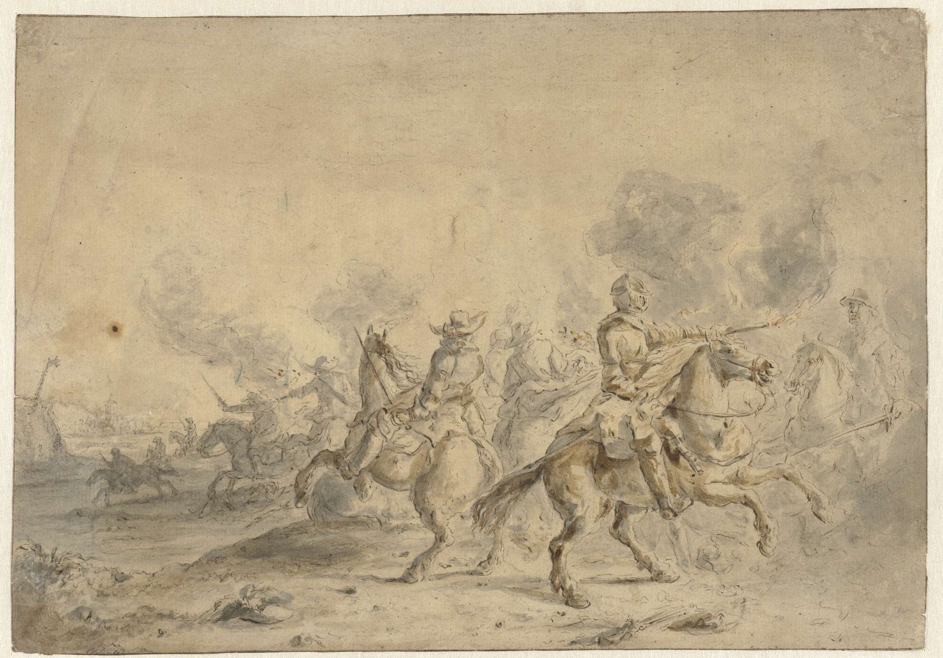 Ruitergevecht by Anonymous