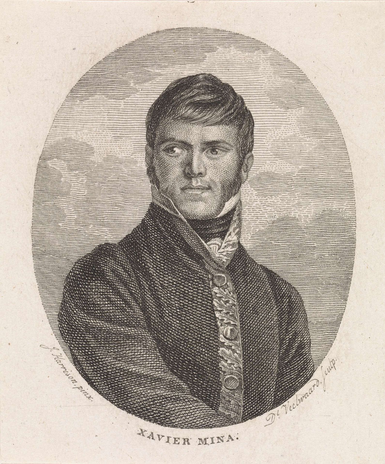 Portret van de Mexicaanse guerillaleider Francisco Javier Mina by Daniël (I) Veelwaard