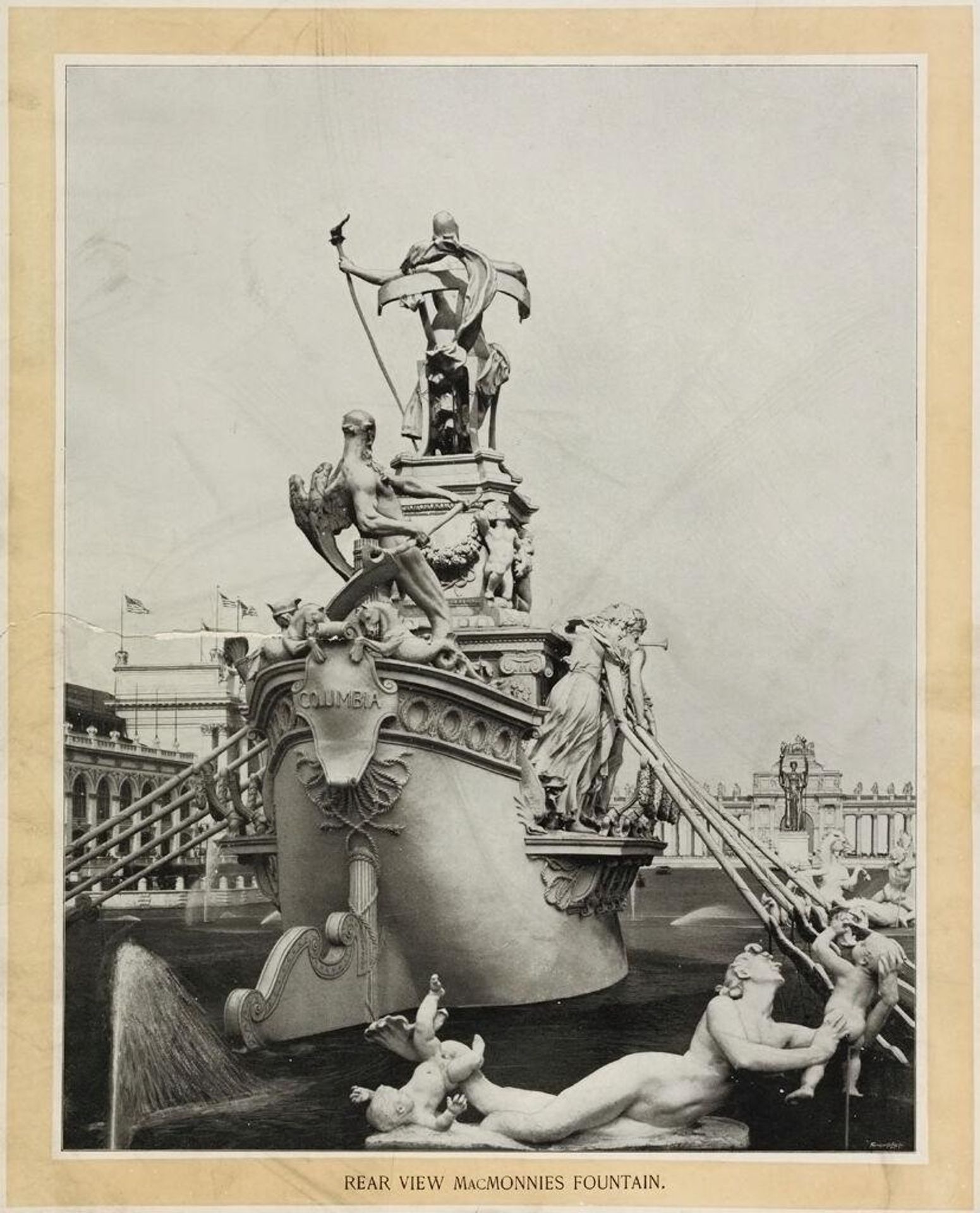 Rear View of MacMonnies Fountain, World's Columbian Exposition by William Henry Jackson