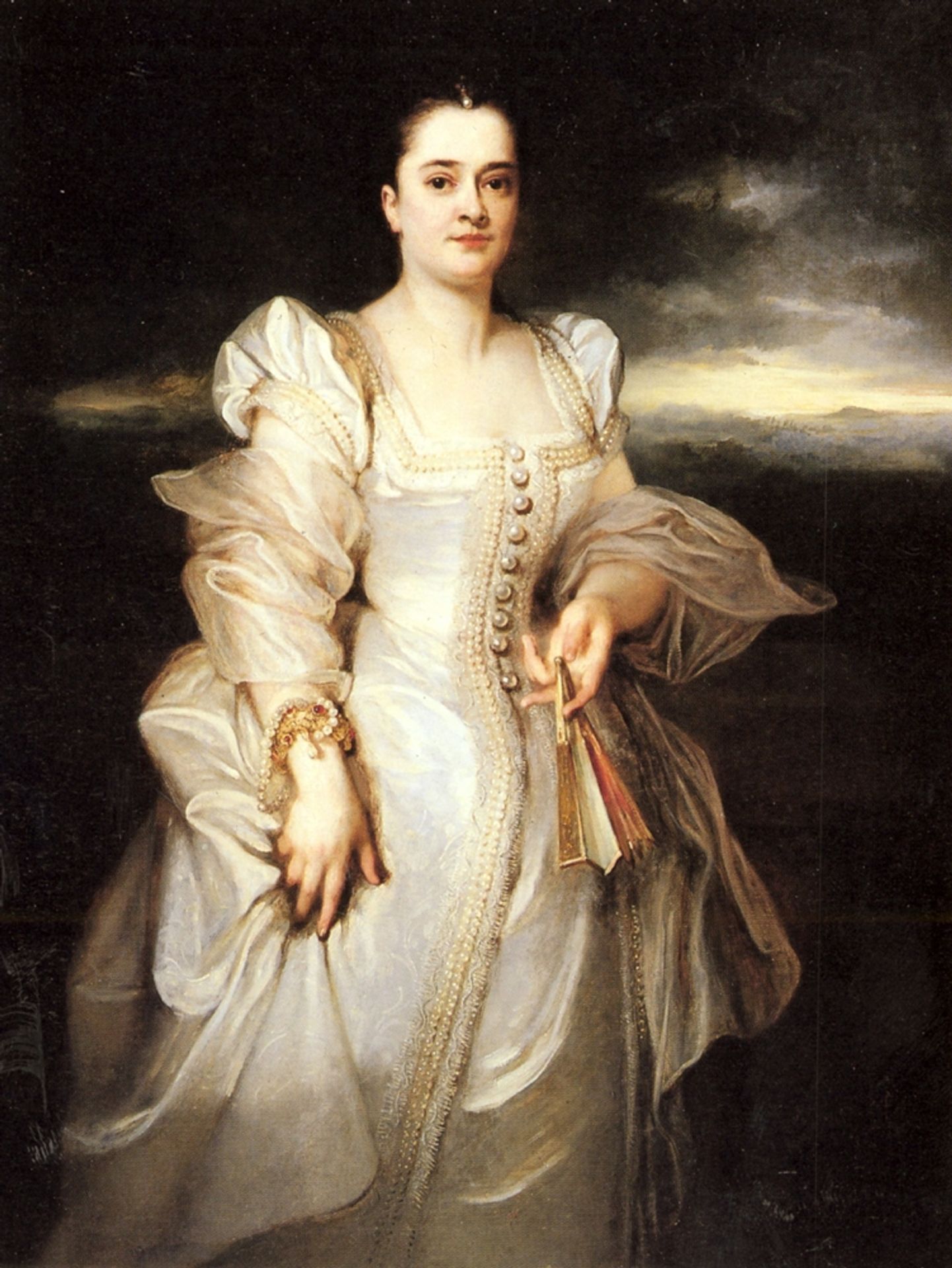 Portrait of a Woman by Adolphe Joseph Thomas Monticelli