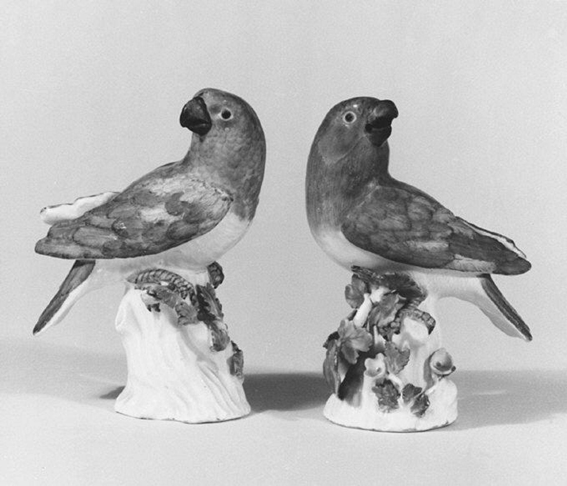 Parrot (one of a pair) by Meissen Manufactory